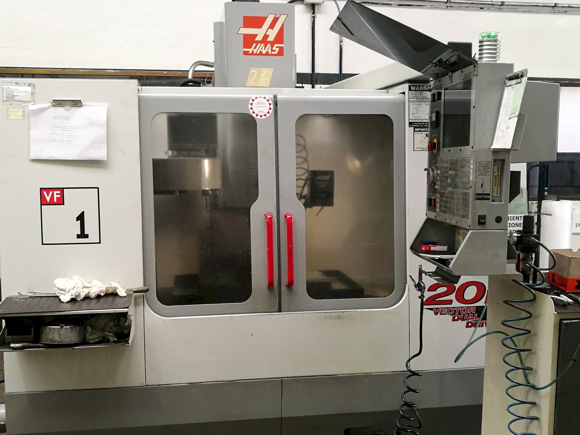 HAAS VF 1-maskinen framifrån