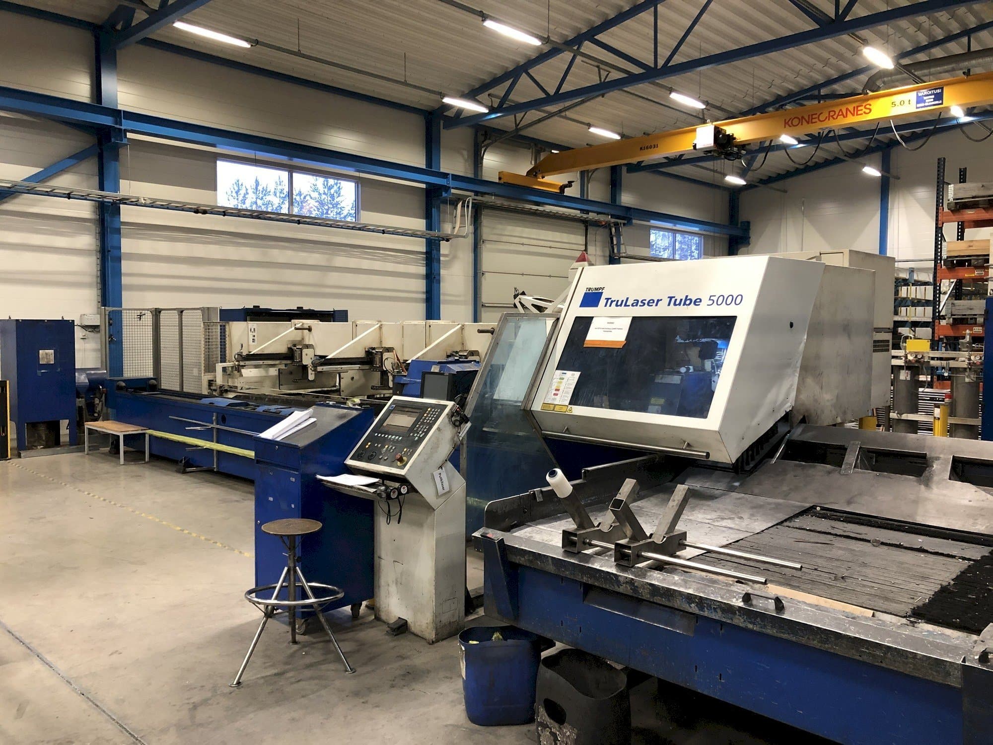 Trumpf TruLaser Tube 5000-maskinen framifrån