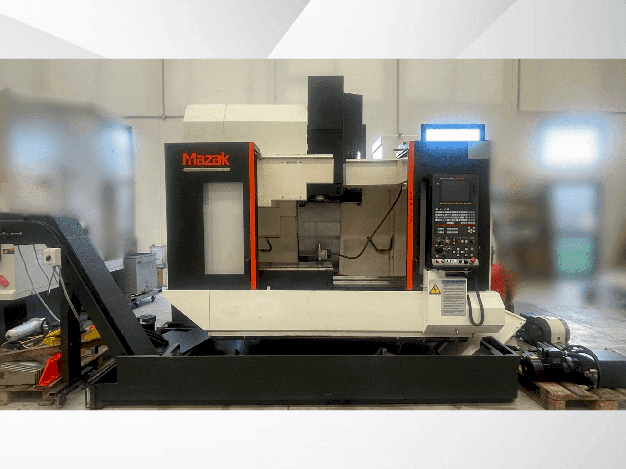 Mazak VERTICAL CENTER SMART 530C-maskinen framifrån
