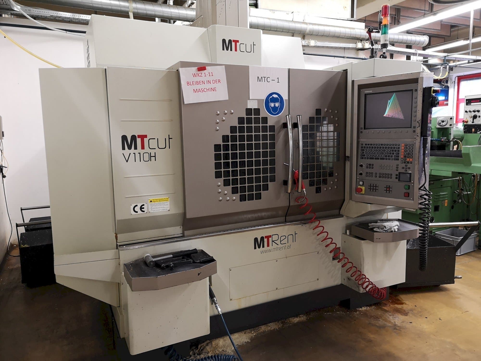 MT Cut V110H-maskinen framifrån