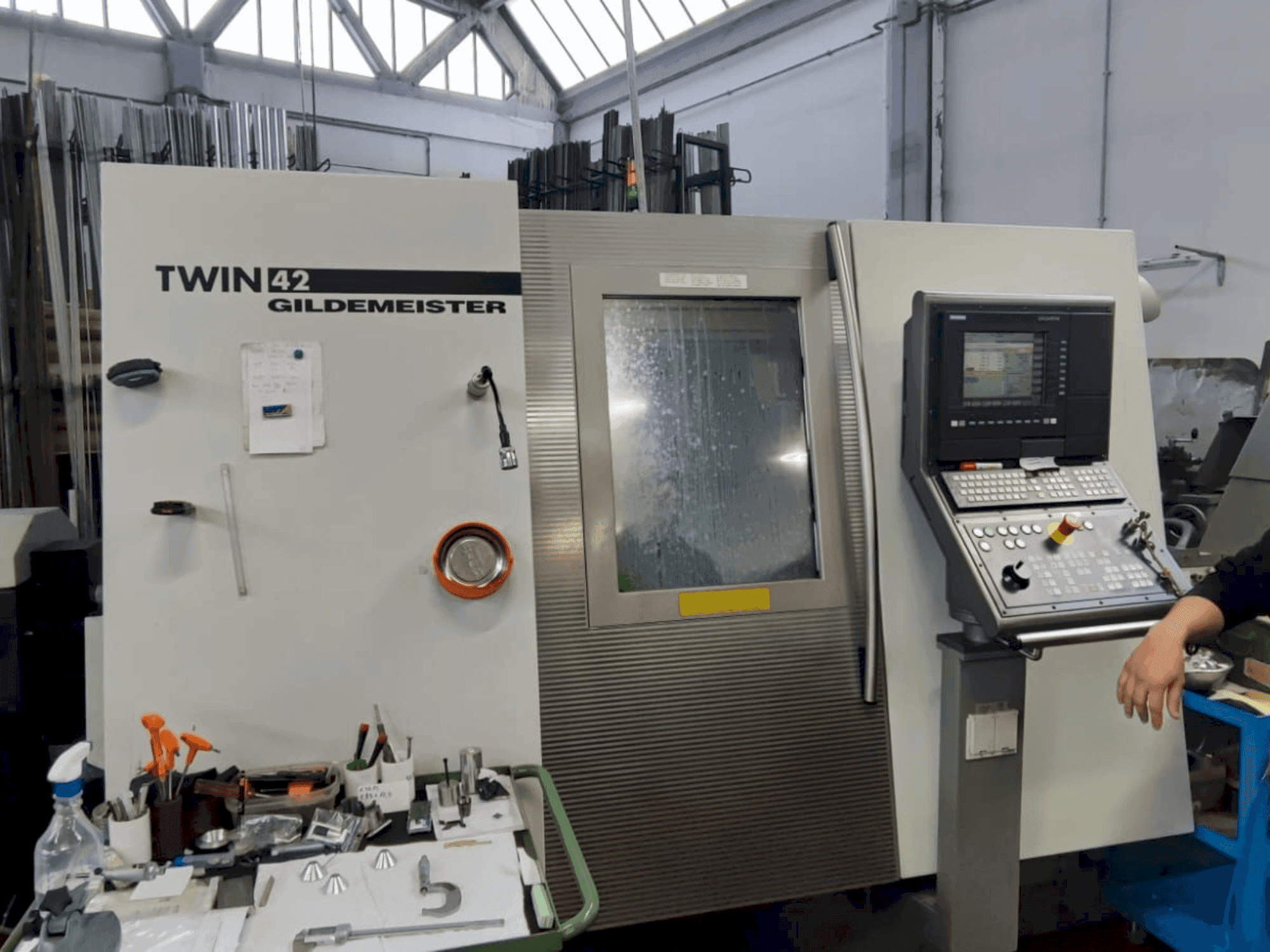 Gildemeister TWIN 42-maskinen framifrån