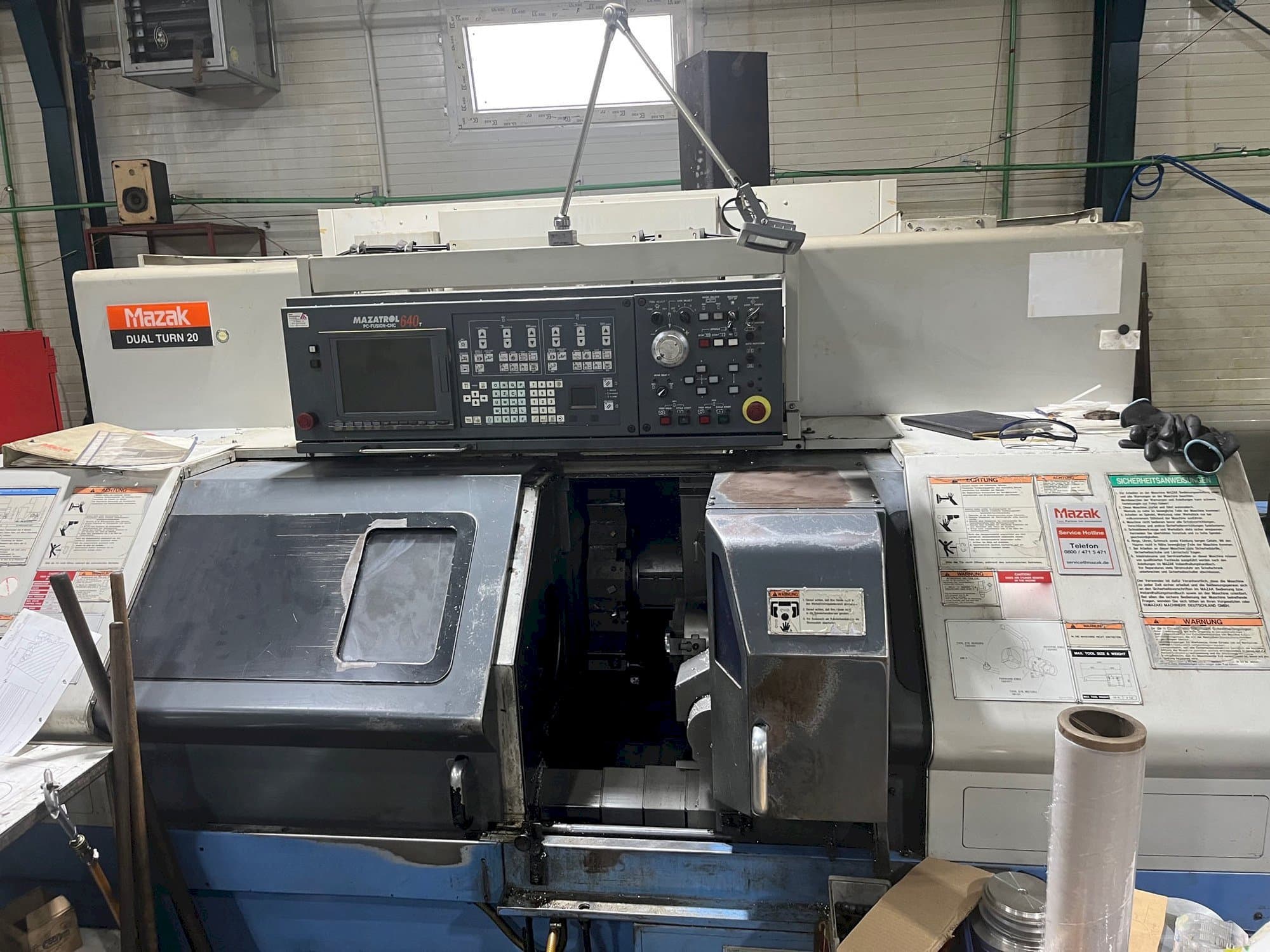 Mazak Dual Turn 20-maskinen framifrån