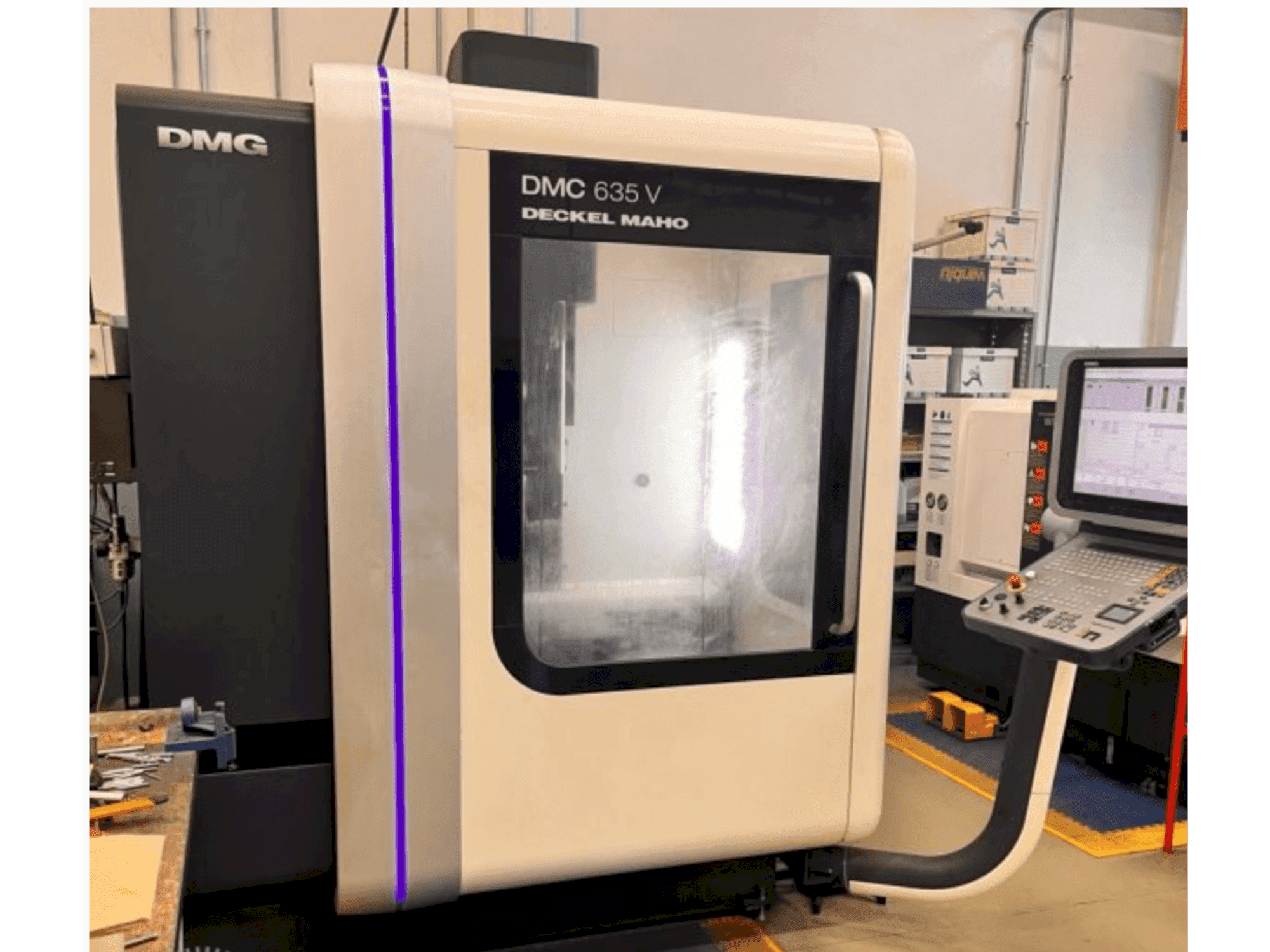 DMG DECKEL MAHO DMC 635 V-maskinen framifrån