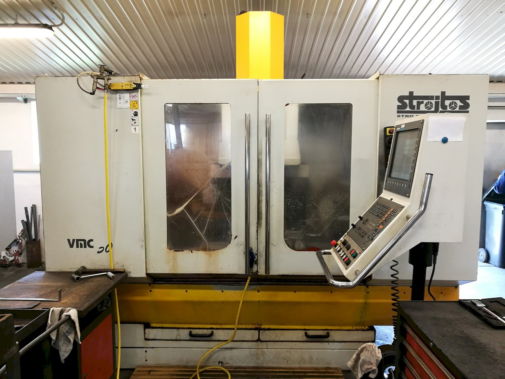 Strojtos VMC 50-maskinen framifrån