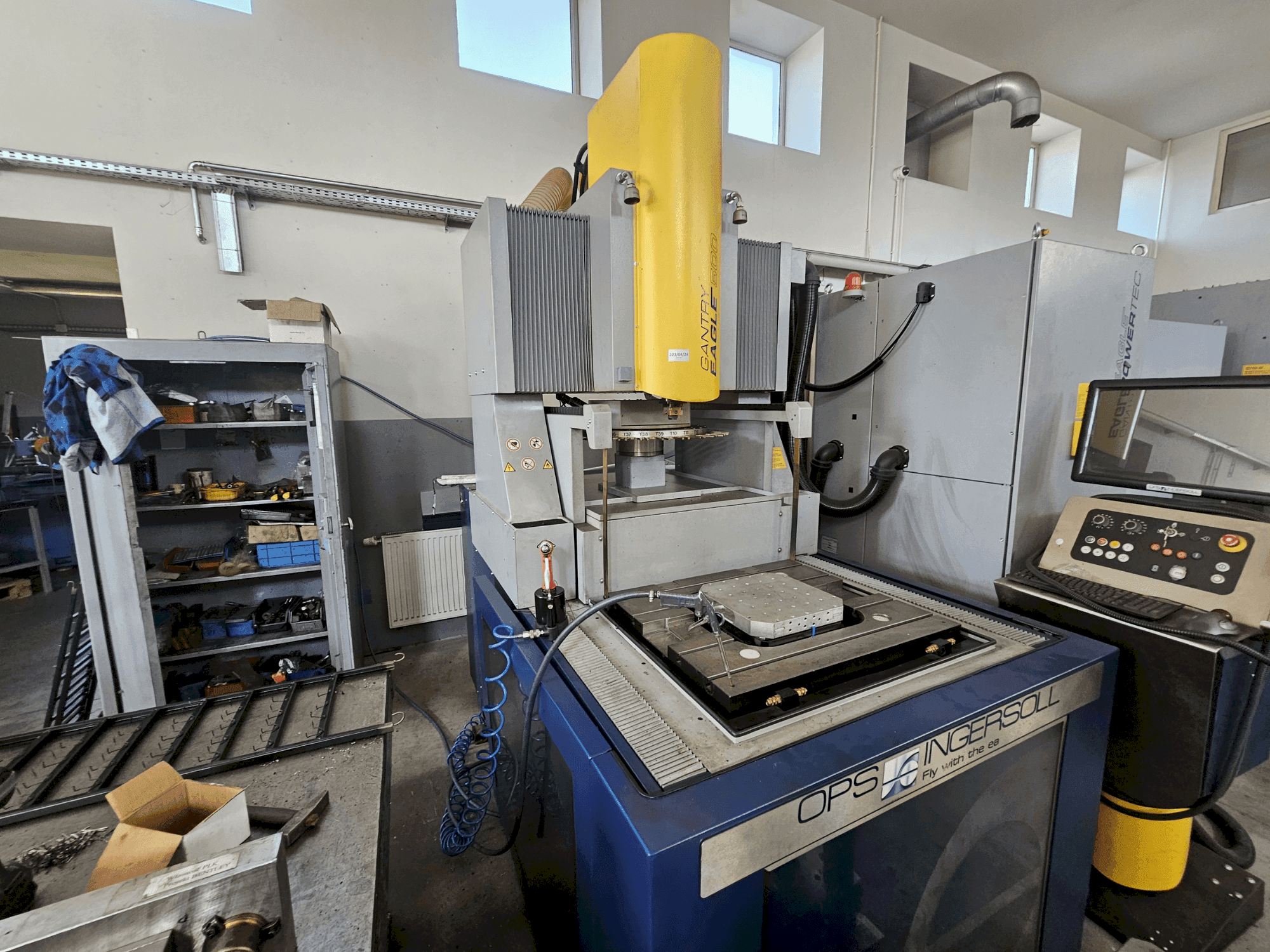 OPS INGERSOLL Gantry Eagle 500-maskinen framifrån