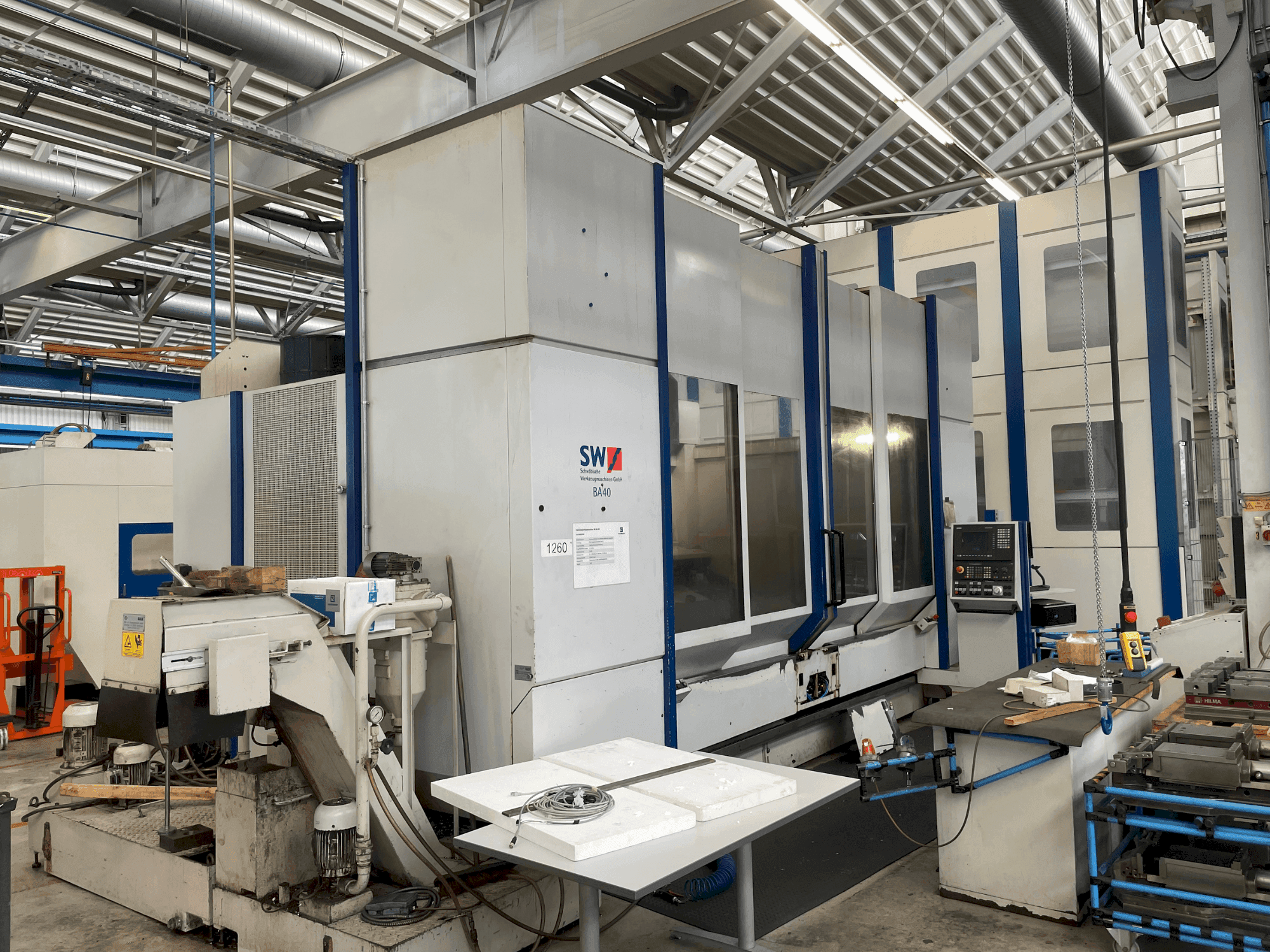 SW BA 40 NC-maskinen framifrån