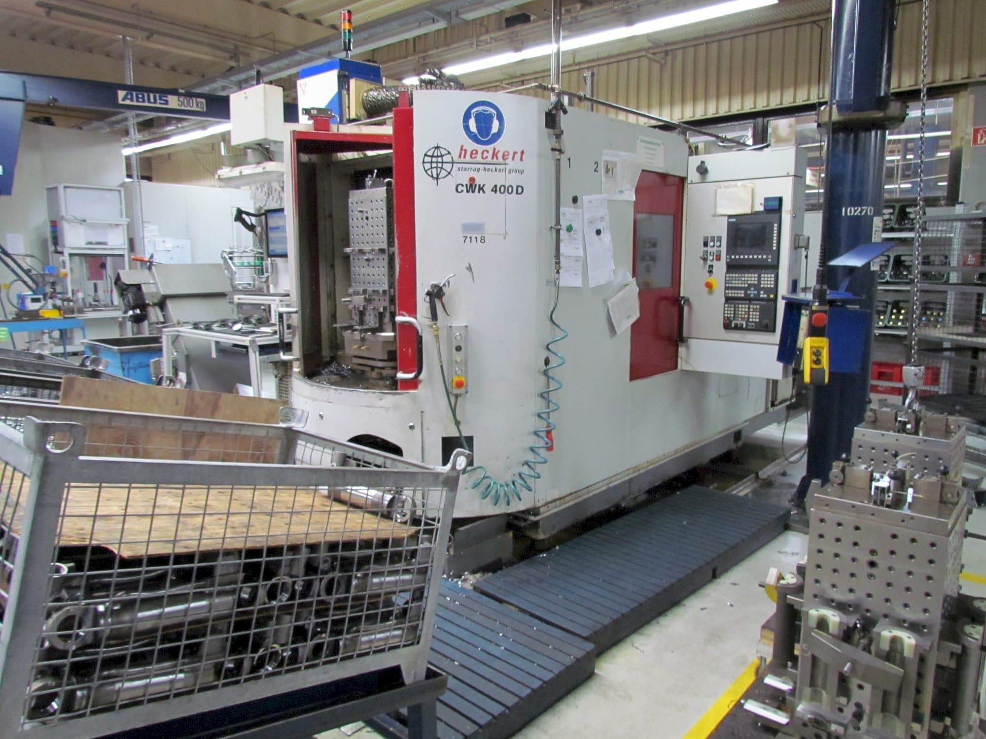 Heckert CWK 400 D-maskinen framifrån