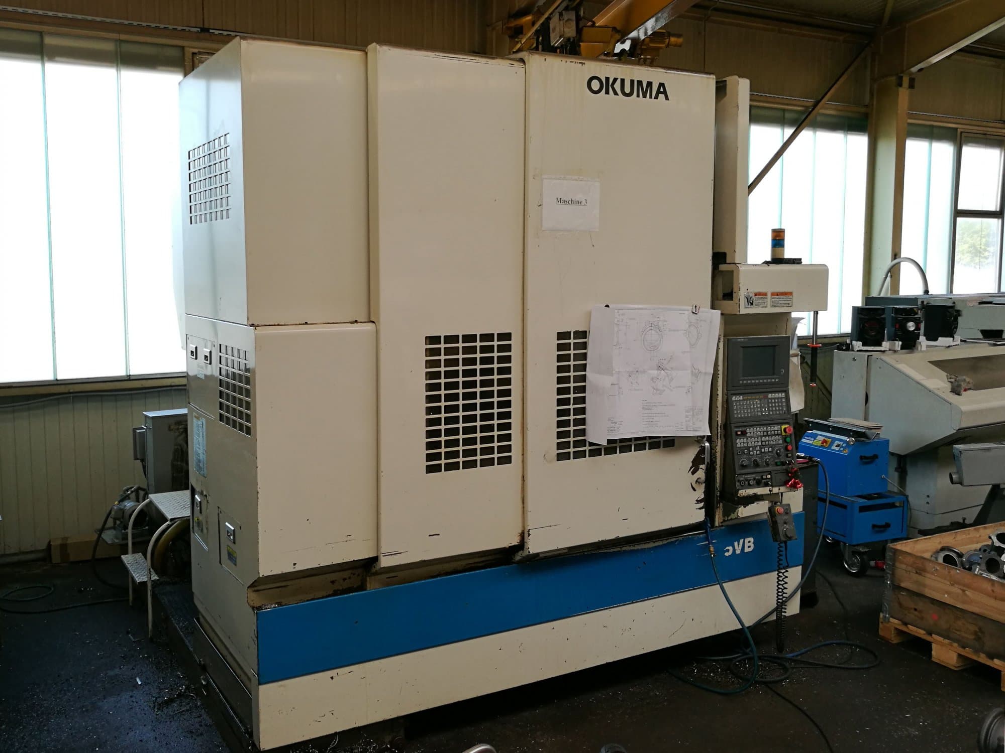 Okuma-maskinen framifrånMX55 VB