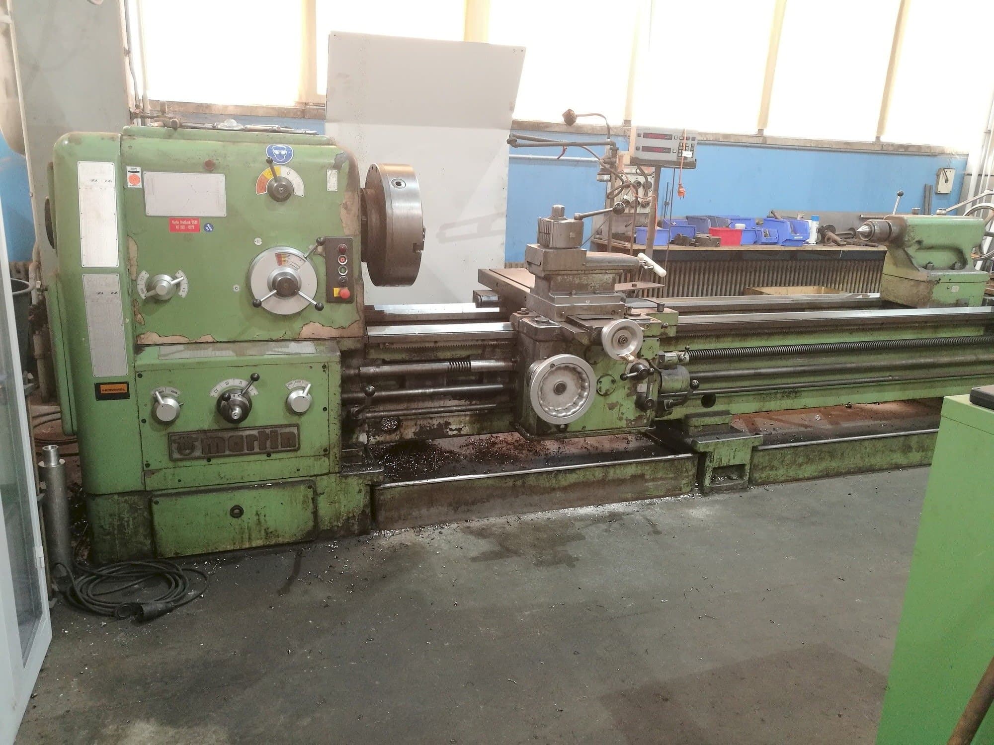 Martin DS 80-maskinen framifrån