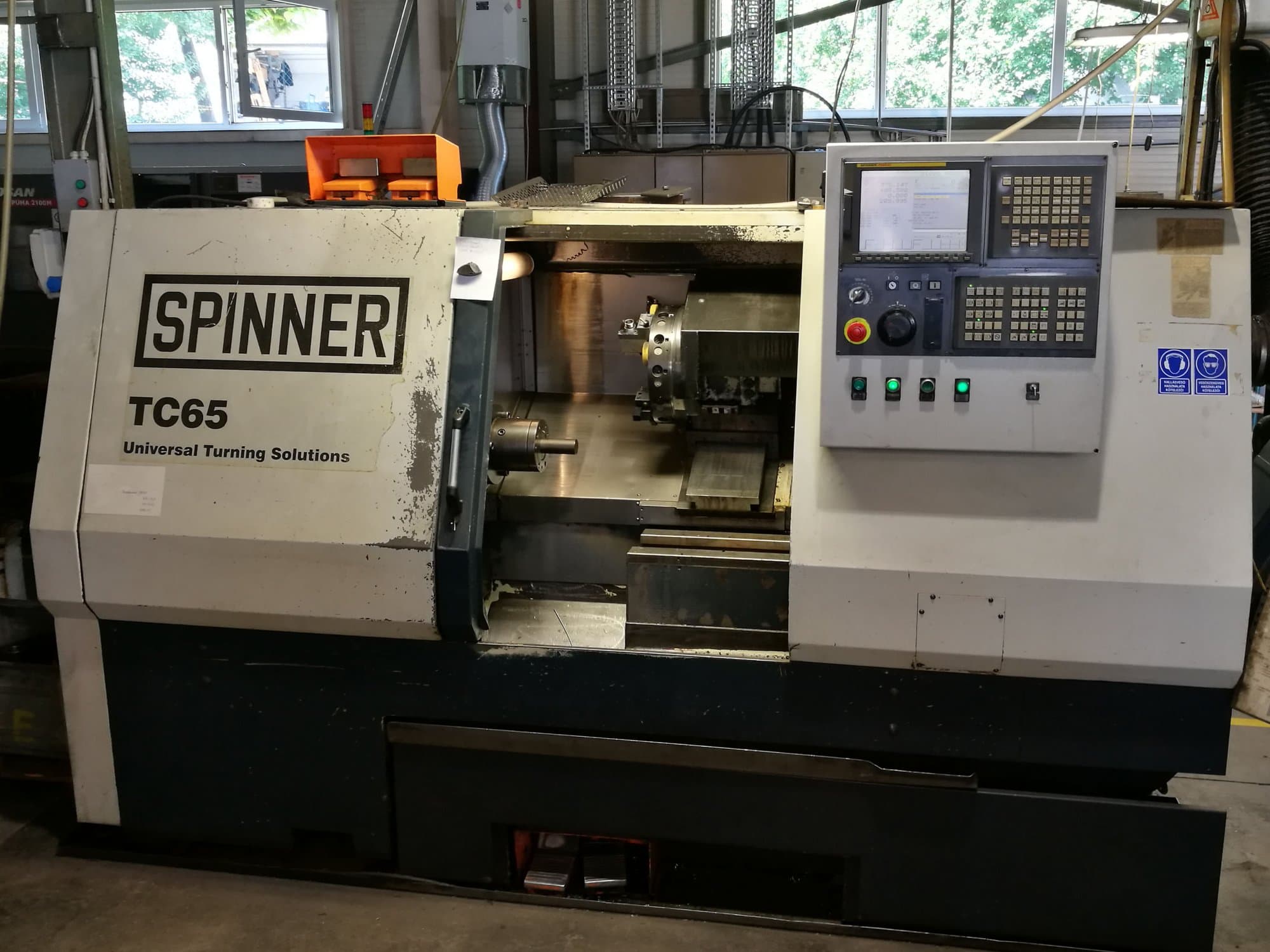 SPINNER-maskinen framifrånTC 65 MC