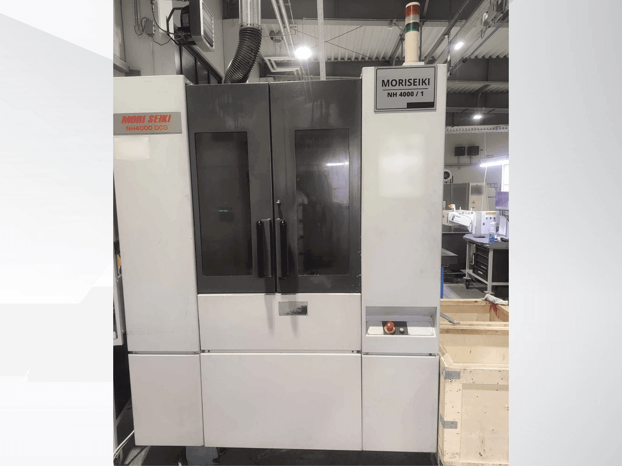 MORI SEIKI NH 4000 DCG-maskinen framifrån