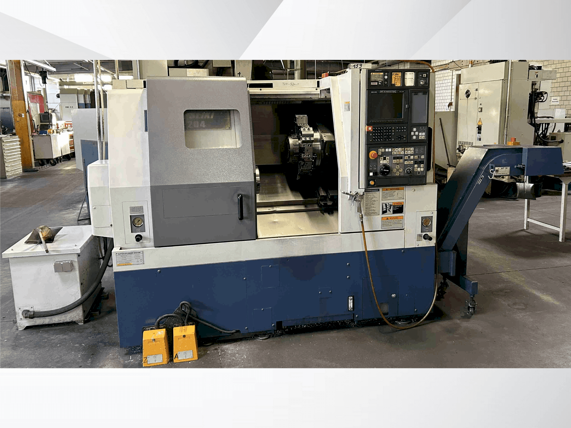 MORI SEIKI SL-204 MC-maskinen framifrån