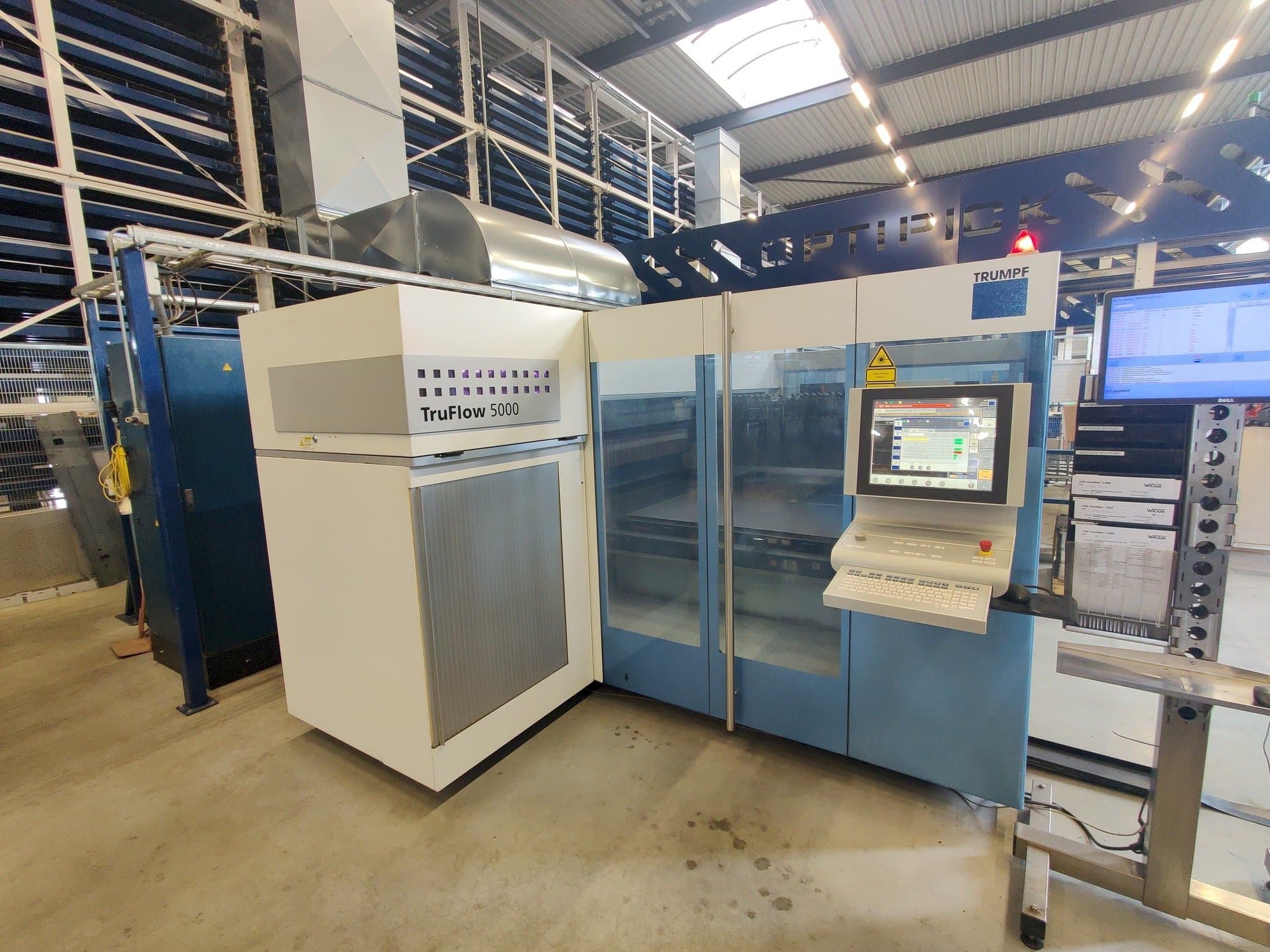 Trumpf TruLaser 3030-maskinen framifrån