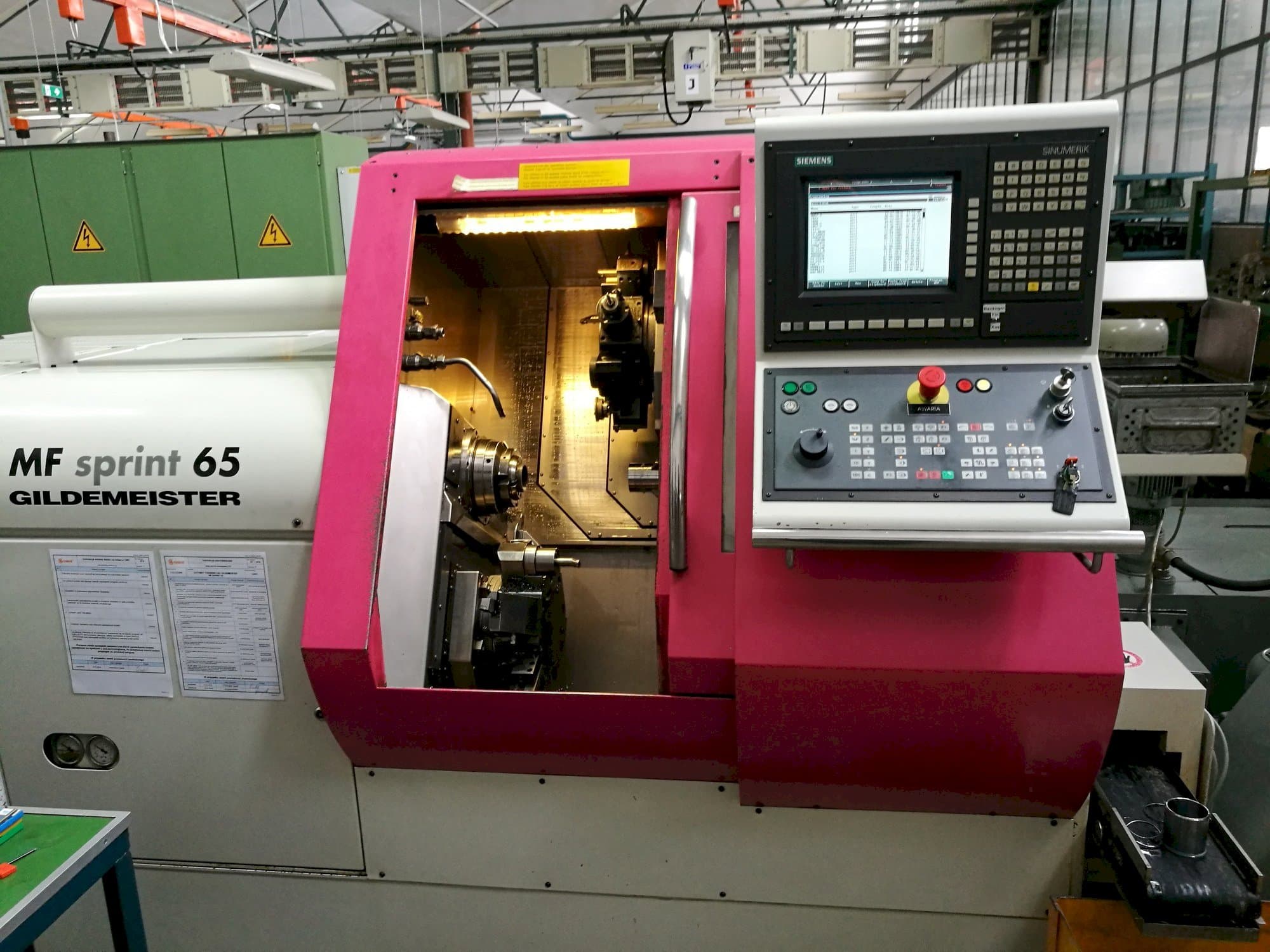 Gildemeister MF Sprint 65-maskinen framifrån