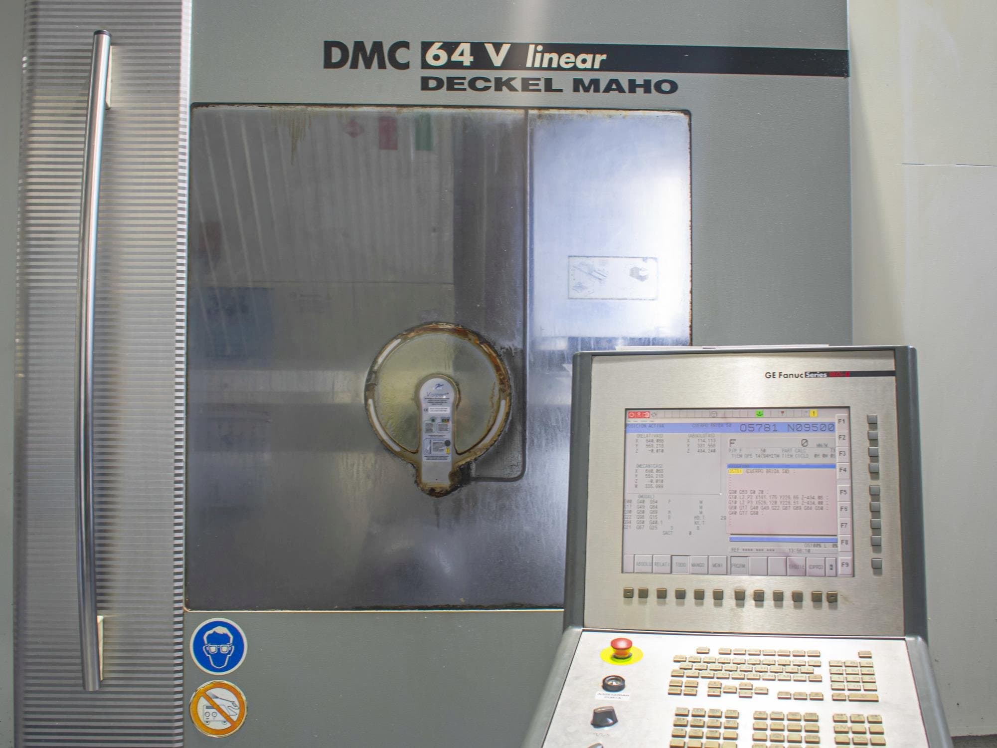 DECKEL MAHO DMC 64 V linear-maskinen framifrån