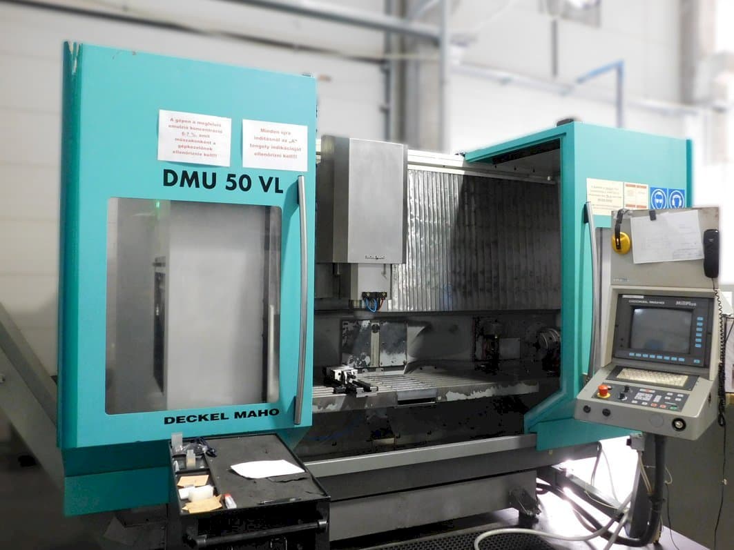 DMG DMU 50 VL-maskinen framifrån