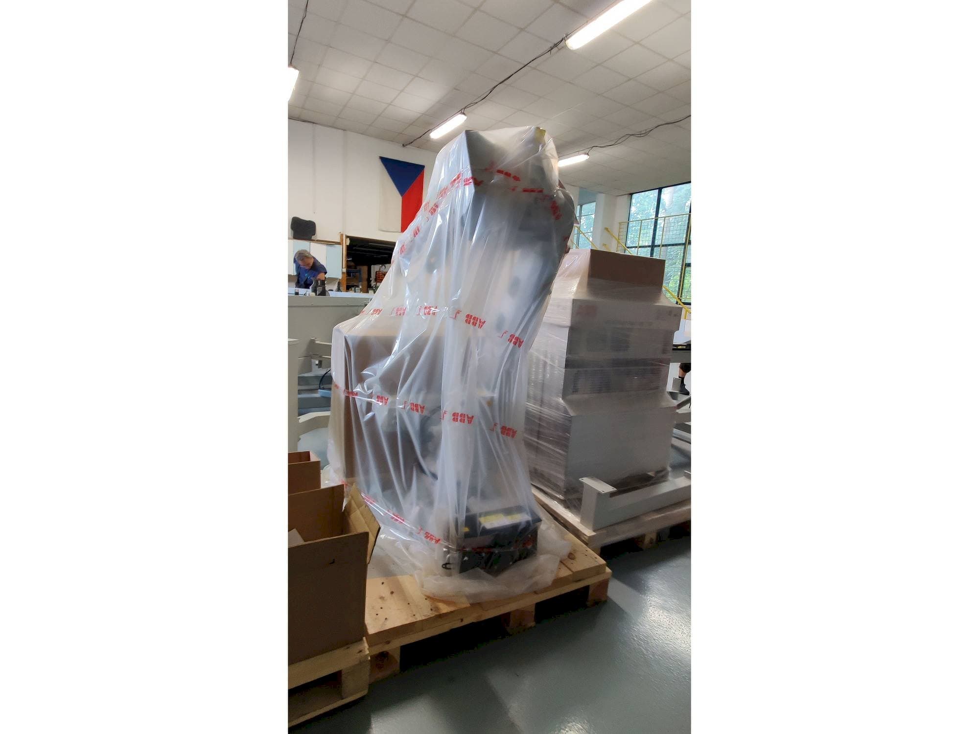 ABB IRB 4600-maskinen framifrån