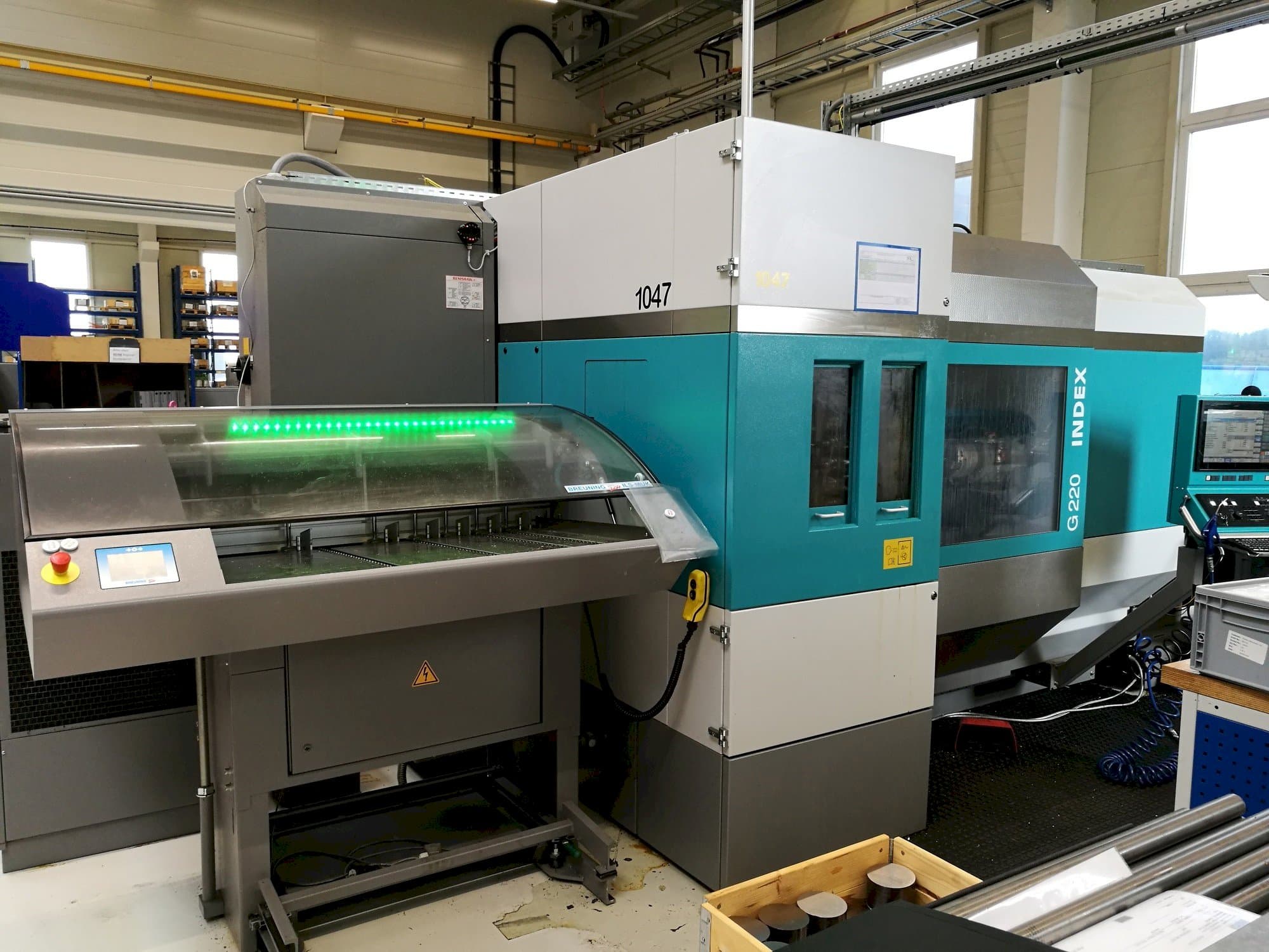 Index G220-maskinen framifrån