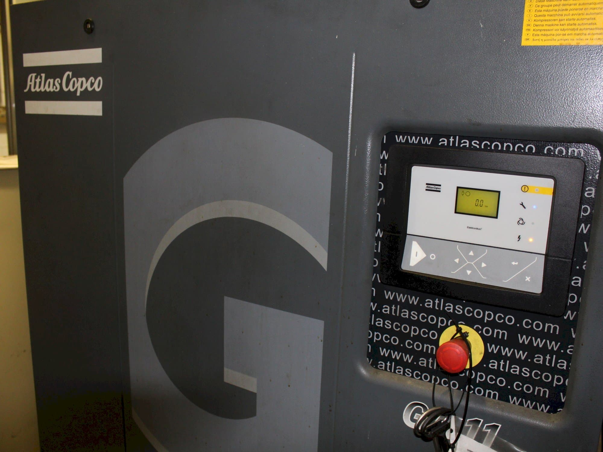 Atlas Copco GA11-maskinen framifrån