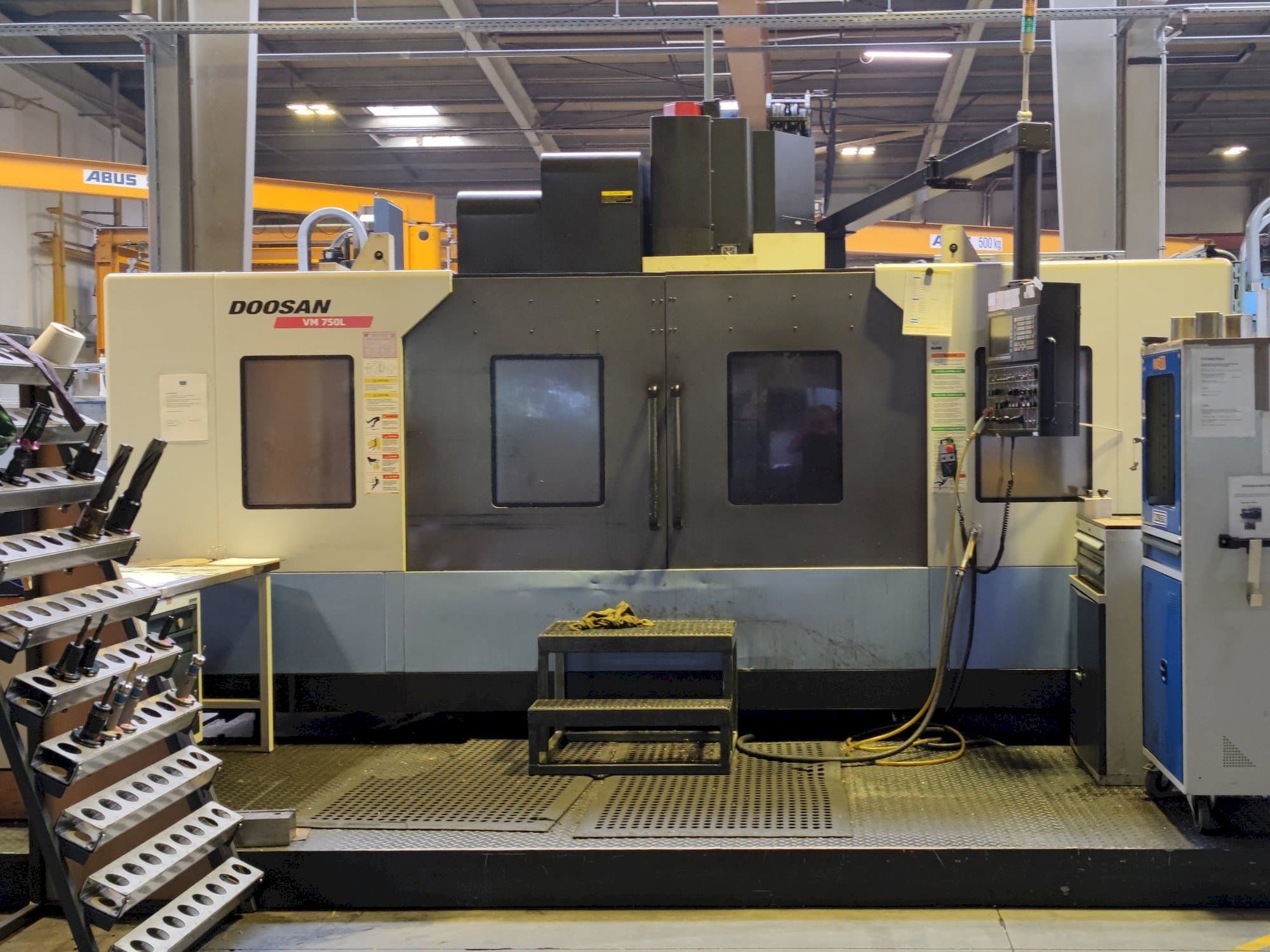 Doosan VM 750L-maskinen framifrån