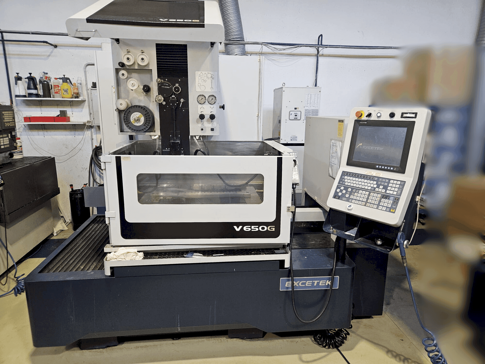 EXCETEK V650G-maskinen framifrån