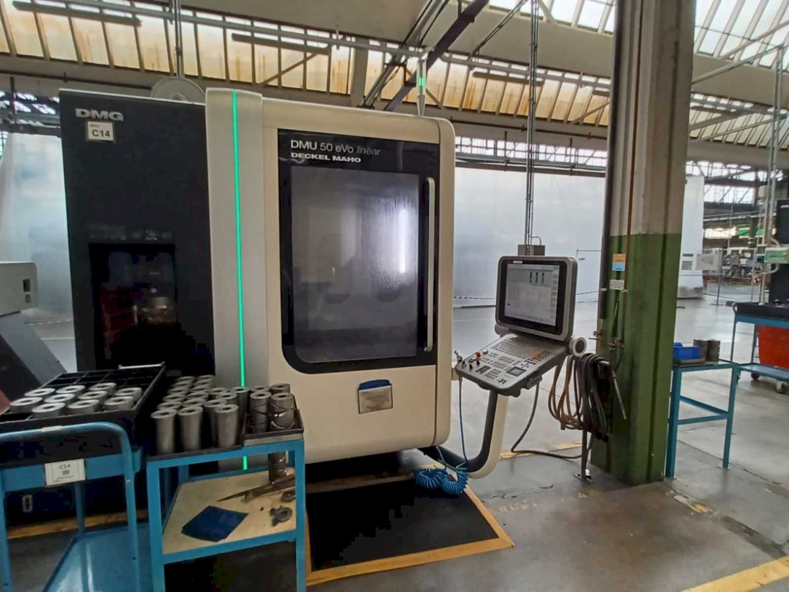 DMG DMU 50 evo linear-maskinen framifrån