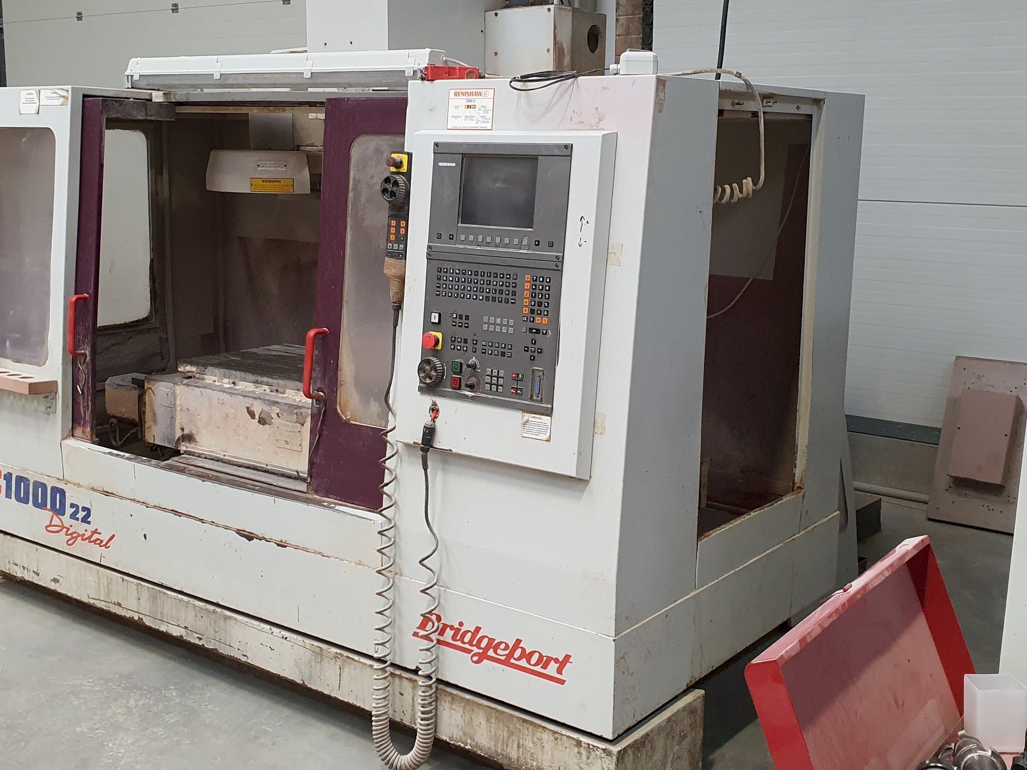 Bridgeport VMC 1000/22-maskinen framifrån