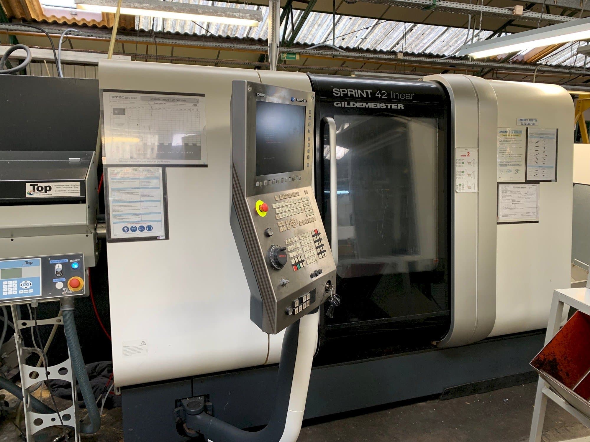 DMG SPRINT 42 linear-maskinen framifrån