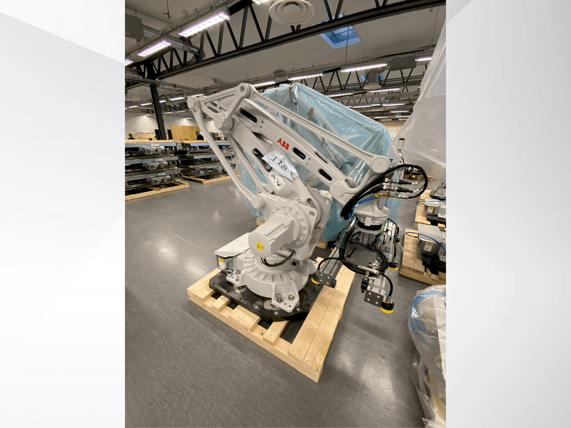 ABB IRB 460-110/2.4-maskinen framifrån