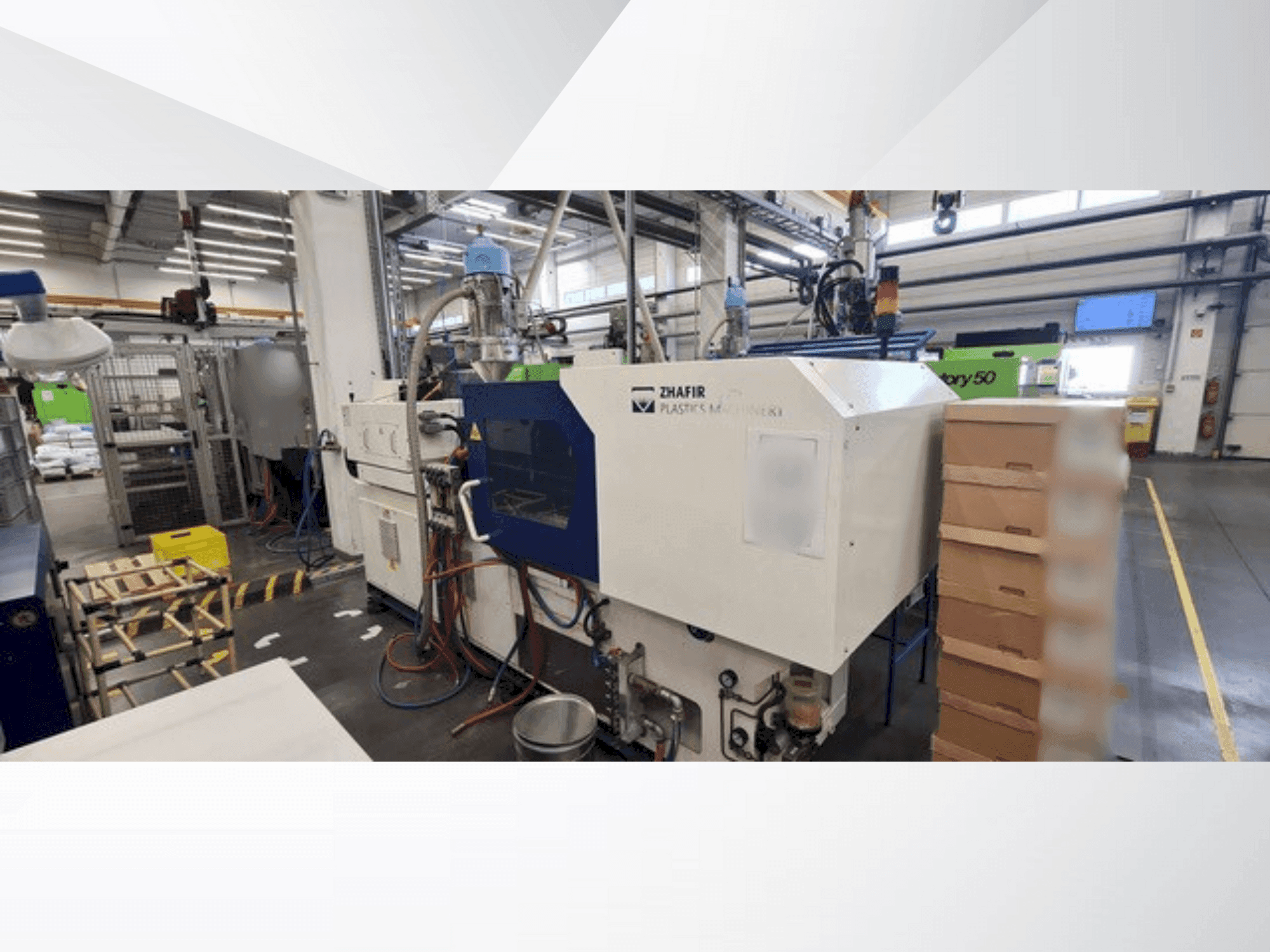 Zhafir VE 400/80-maskinen framifrån