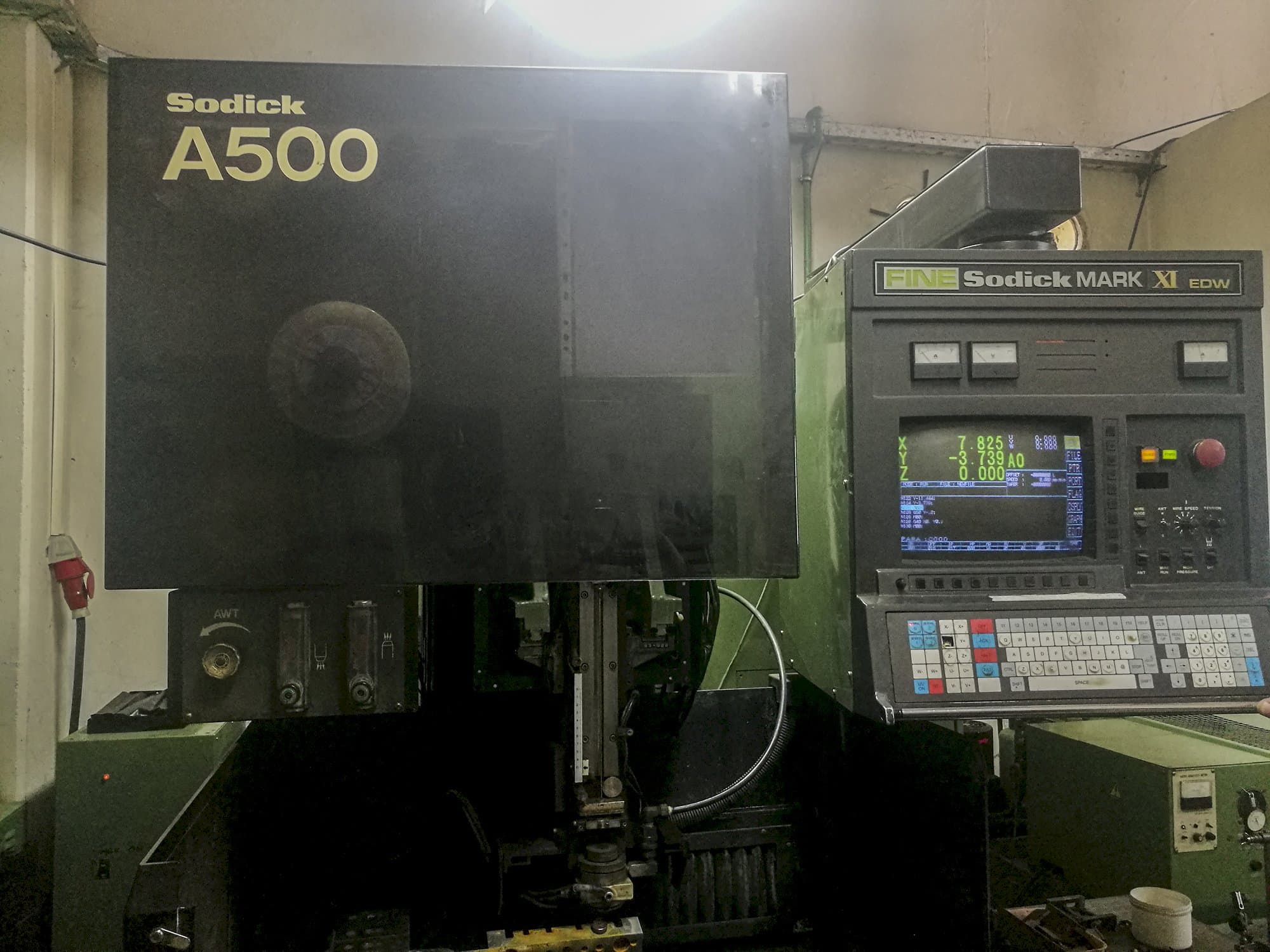 Sodick-maskinen framifrånA500