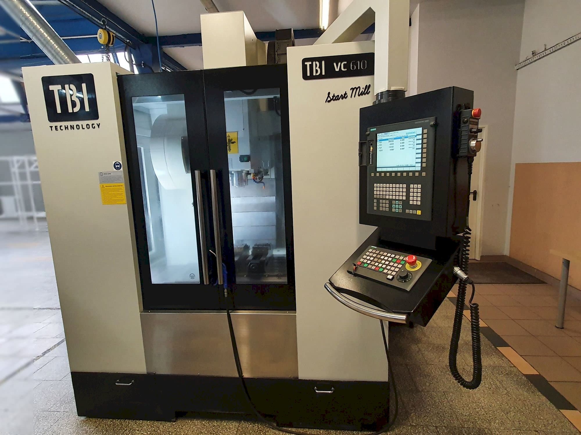 TBI VC610 Start Mill-maskinen framifrån