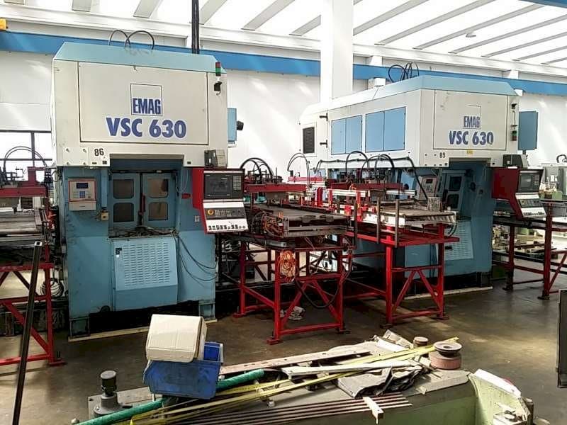 EMAG VSC 630-maskinen sedd från vänster sida