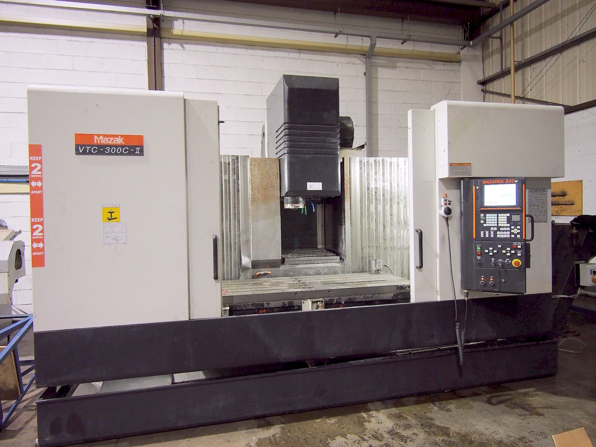 Mazak VTC-300C-II-maskinen framifrån
