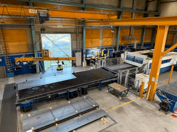 TRUMPF TruLaser 8000-maskinen framifrån