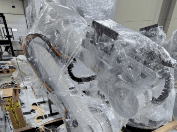 ABB IRB 4600-45/2.05-maskinen framifrån