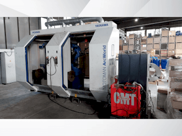 Yaskawa Motoman ArcWorld-maskinen framifrån