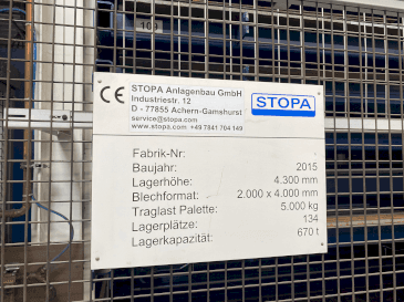 TRUMPF STOPA LiftMasterCompact-maskinen framifrån