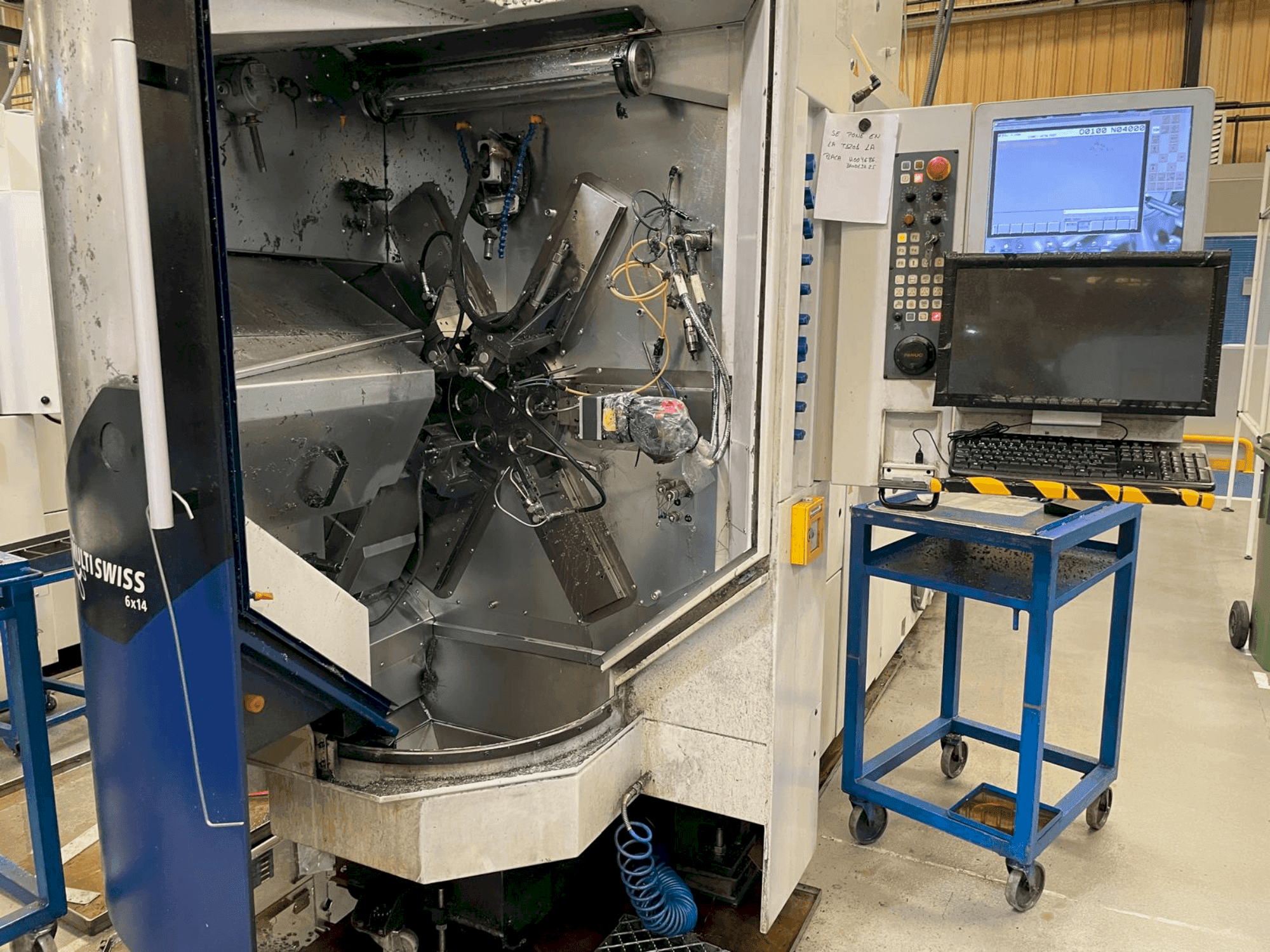 TORNOS MultiSwiss 6x14-maskinen framifrån
