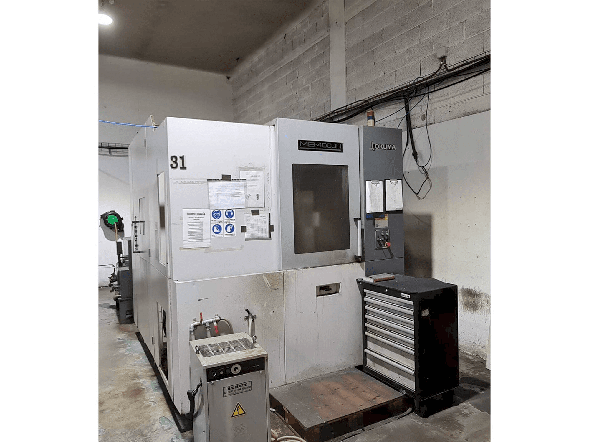 Okuma MB-4000H-maskinen framifrån