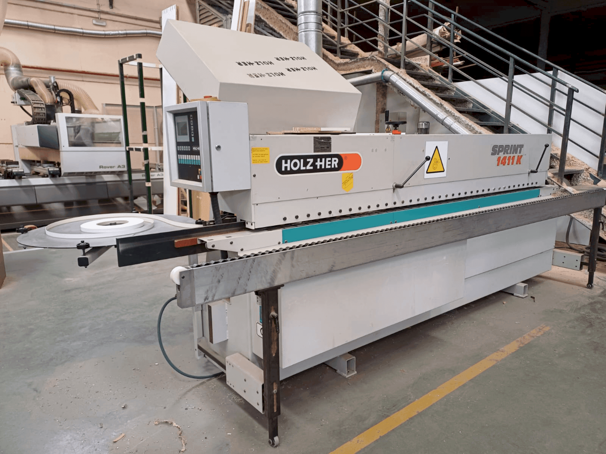 HOLZHER SPRINT 1411K-maskinen framifrån