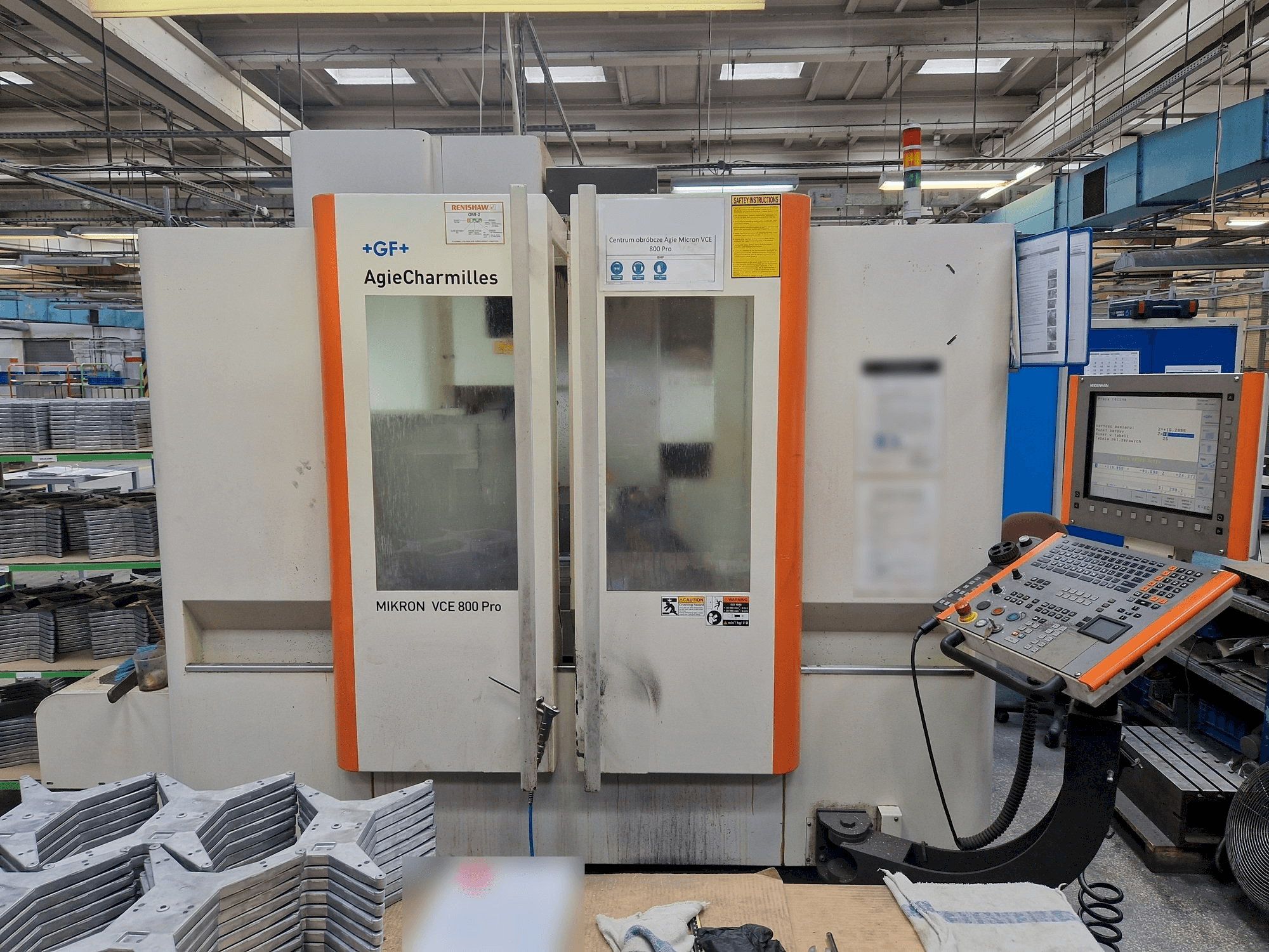 AgieCharmilles MIKRON VCE 800 PRO-maskinen framifrån