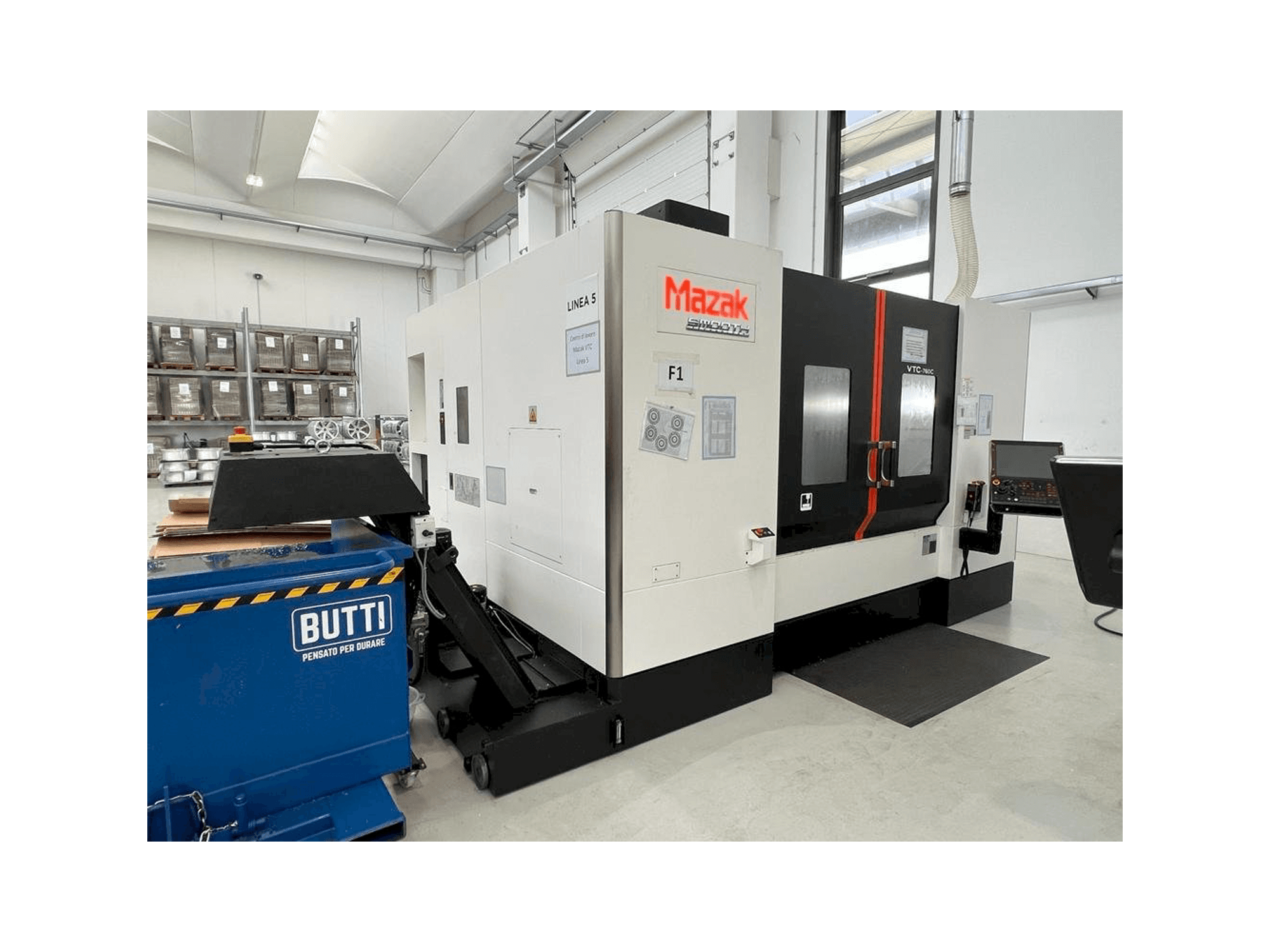 Mazak VTC 760-maskinen framifrån