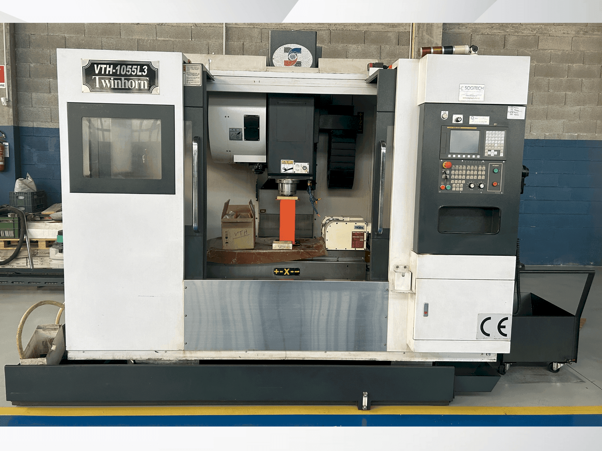 Twinhorn VTH-1055L3-maskinen framifrån