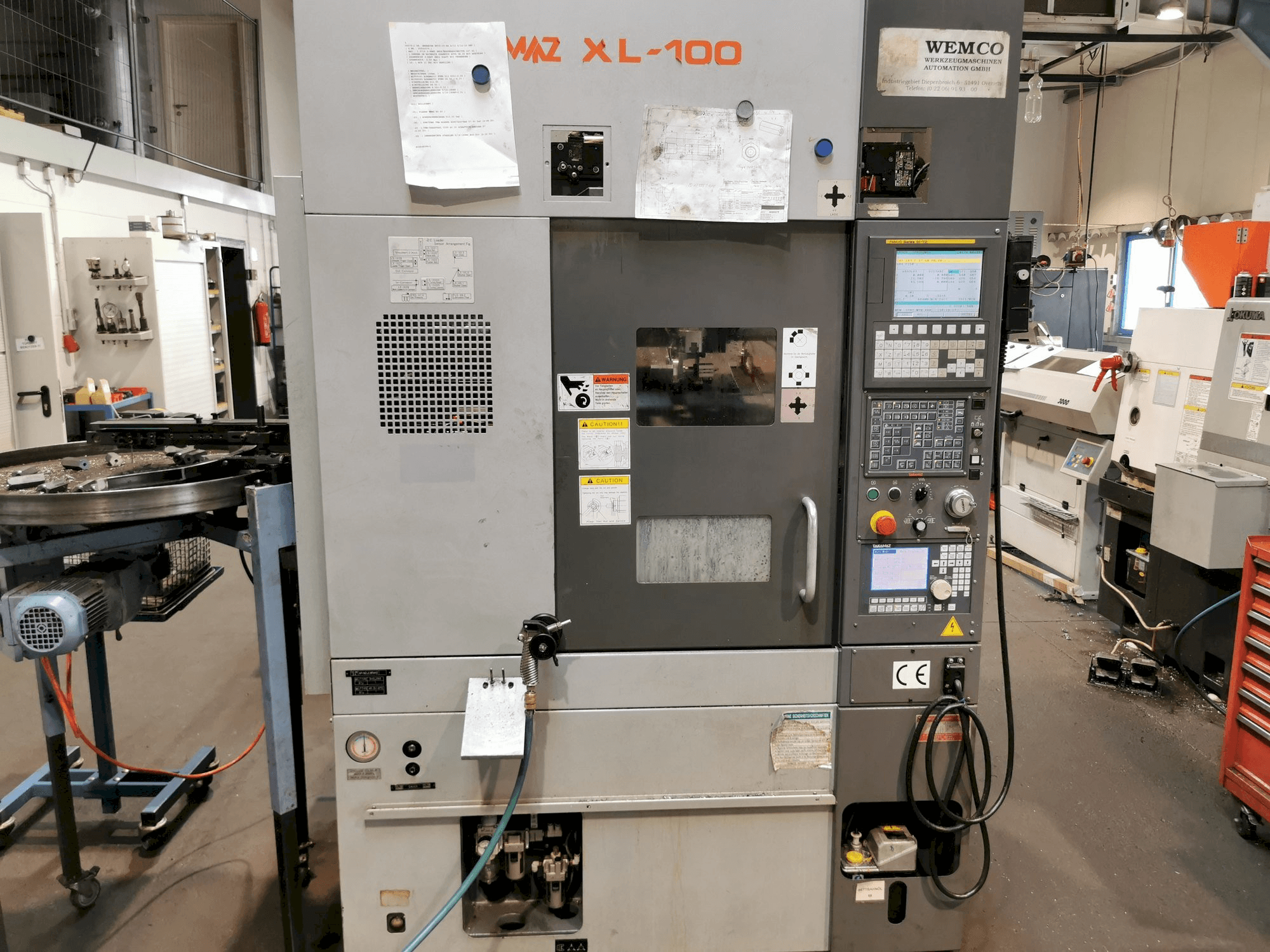 Takamaz XL100-maskinen framifrån