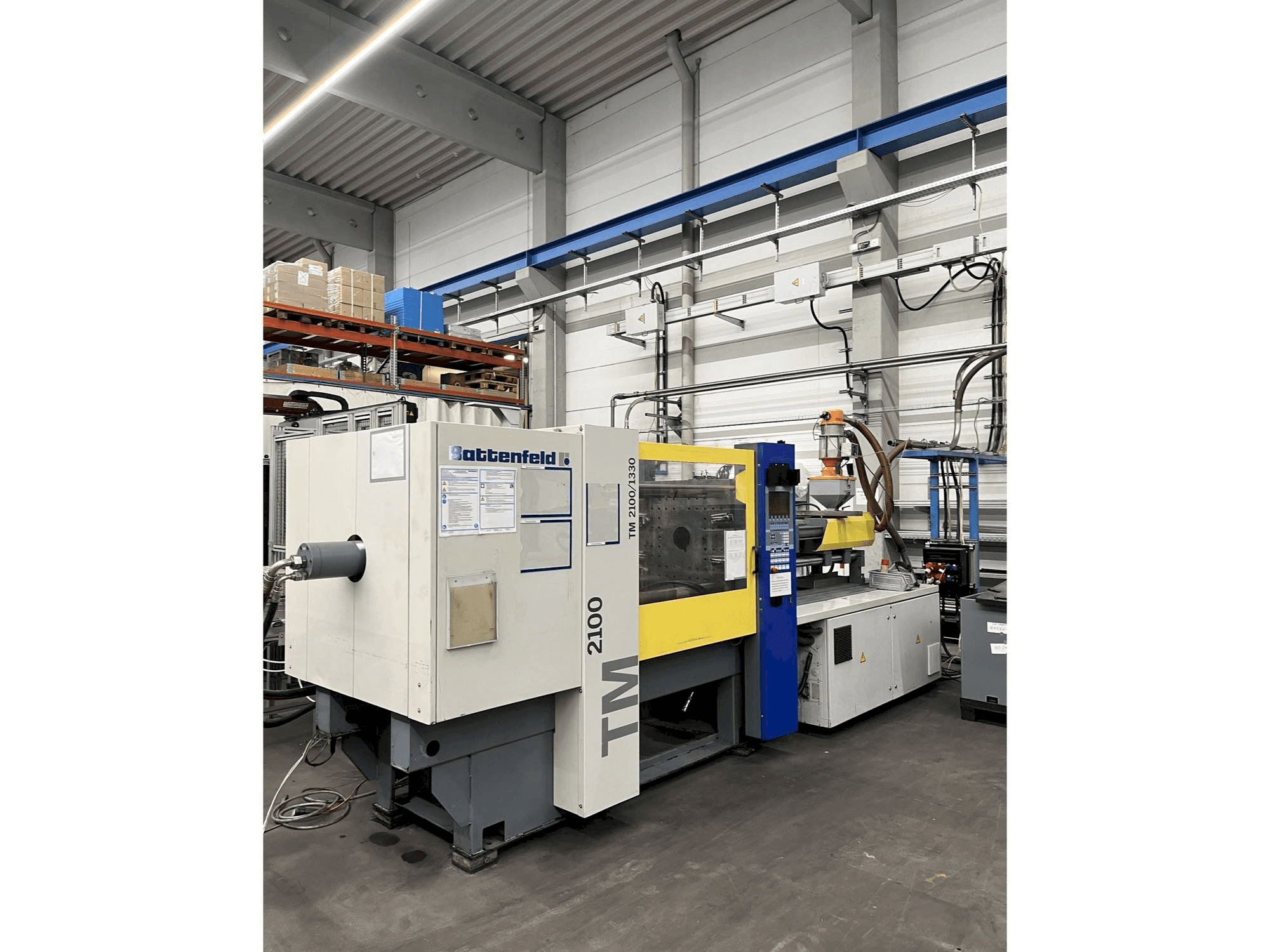 Battenfeld TM2100/1300-maskinen framifrån