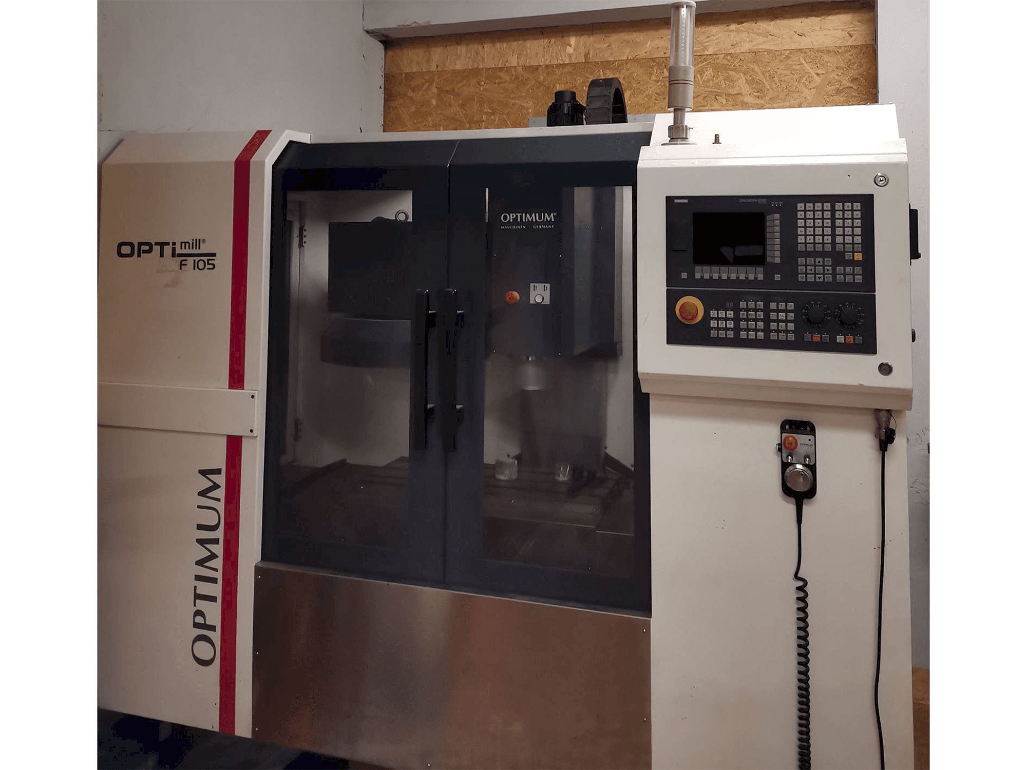 Optimum F105-maskinen framifrån