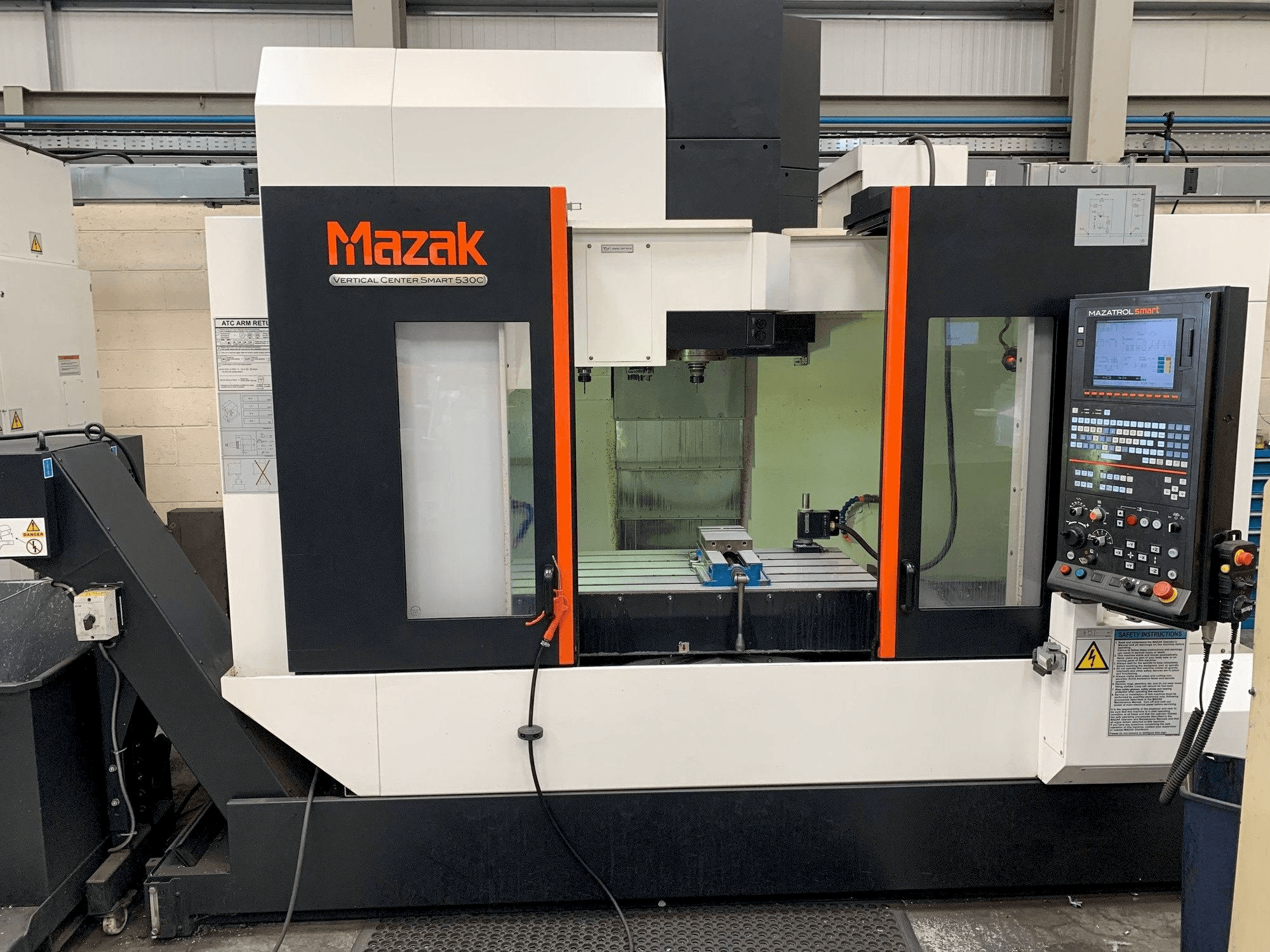Mazak Smart 530C-maskinen framifrån