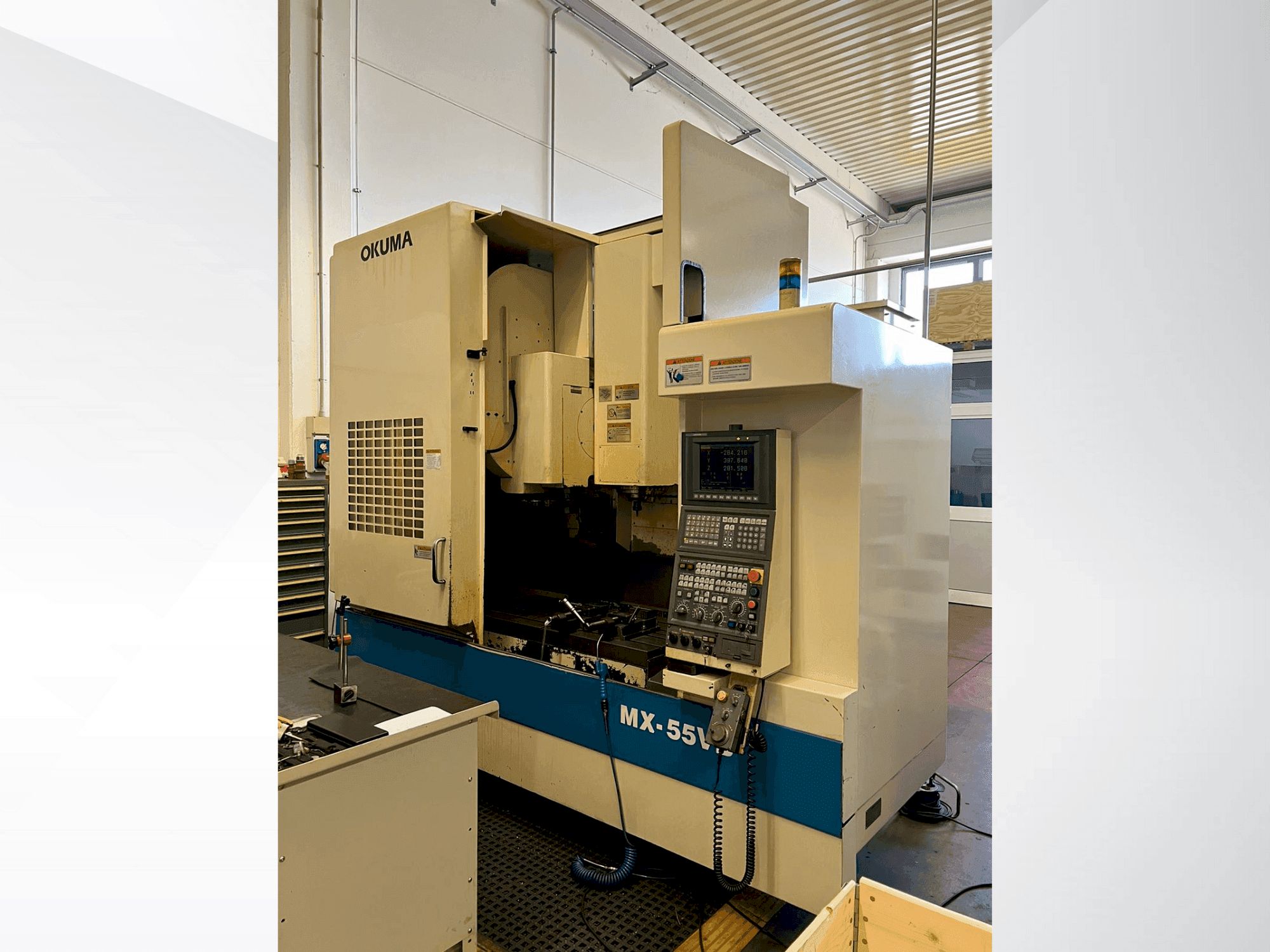 Okuma MX-55VB-maskinen framifrån