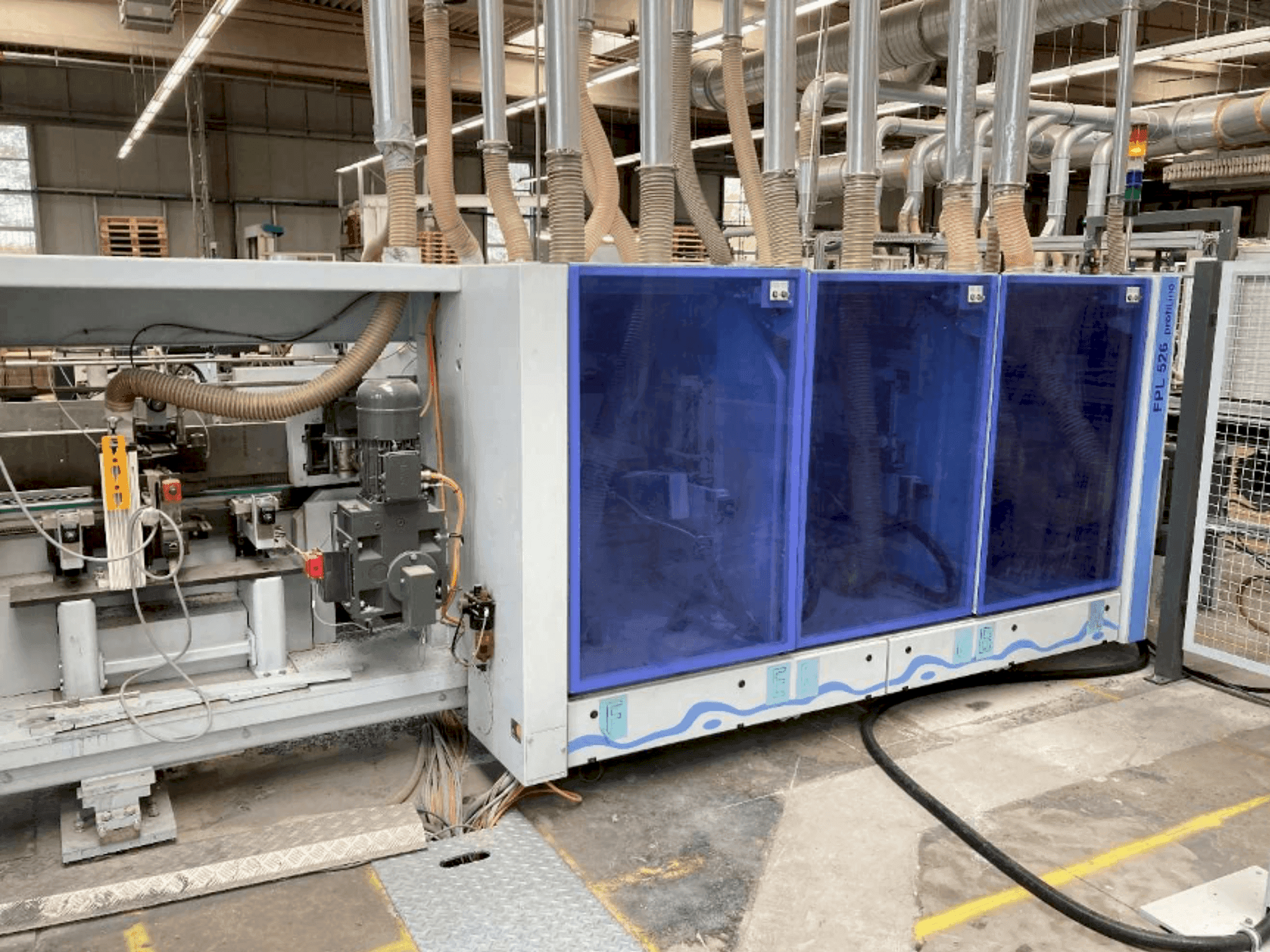 HOMAG PROFI FPL 525/6/04/PW/V LVT Profiling System-maskinen framifrån